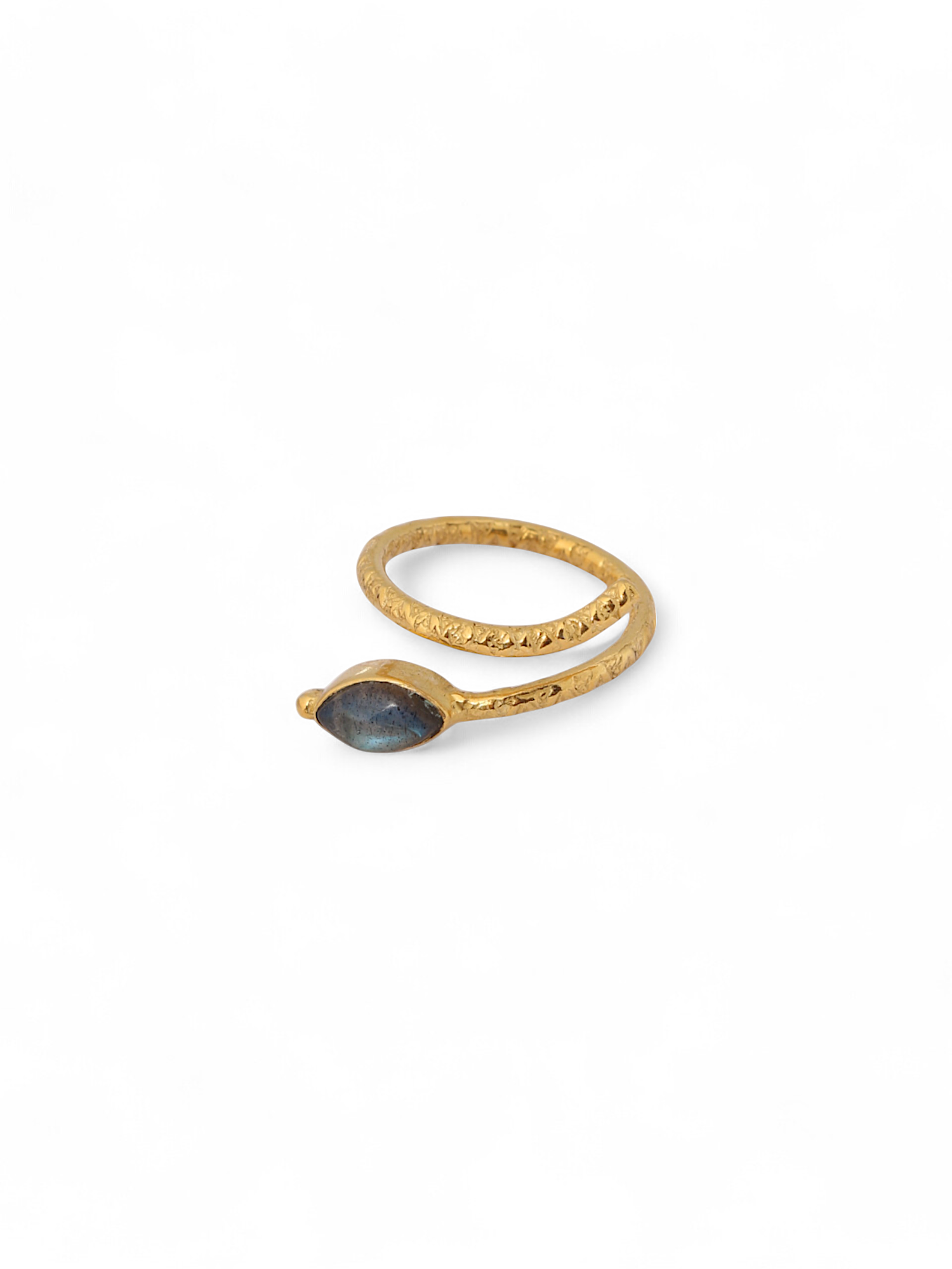 snake ring- Labradorite