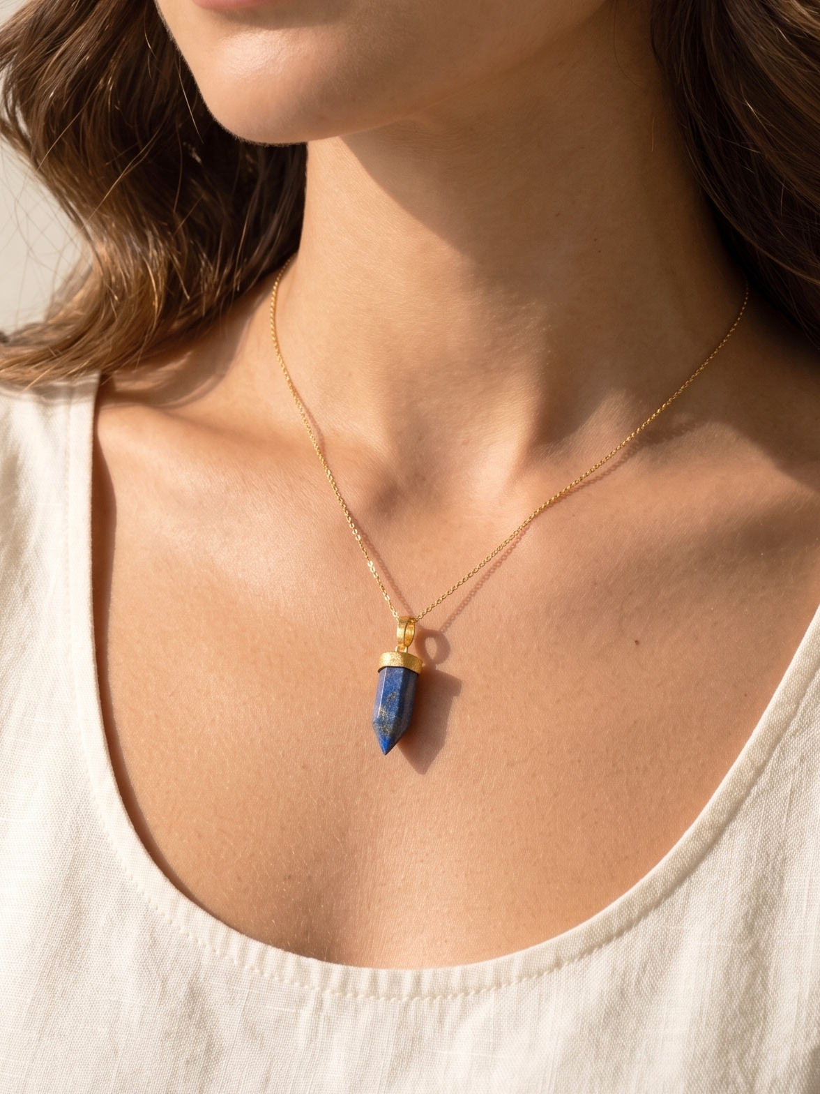 vira - Lapis Lazuli Arrow Pendant
