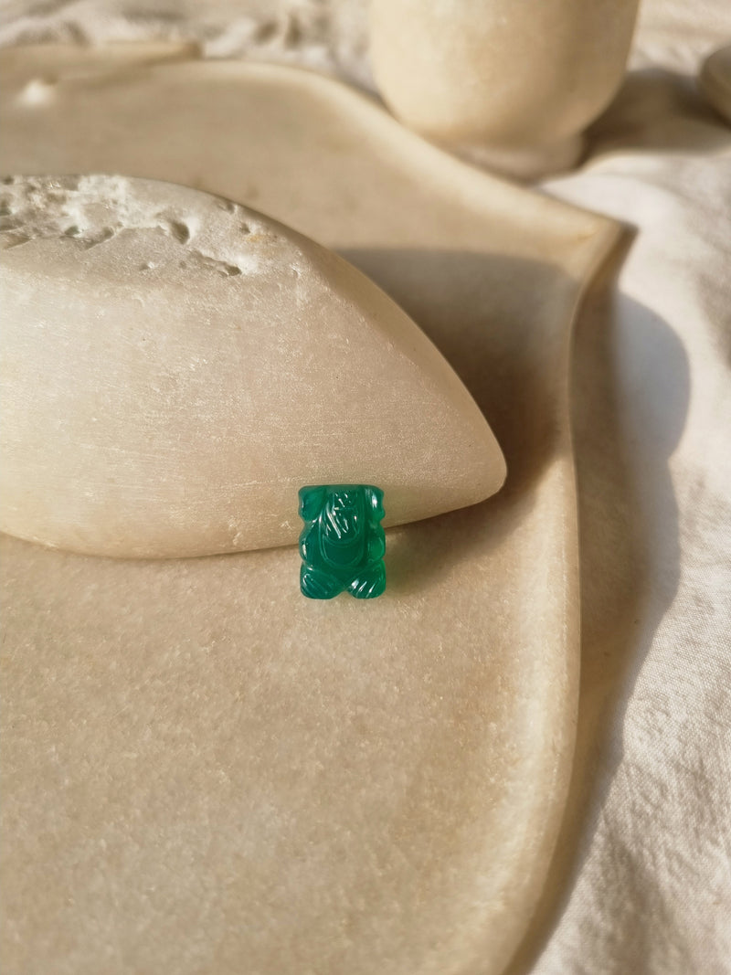 Ganesha Idol Green Onyx