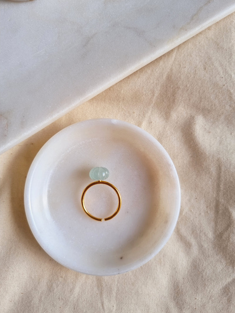 kāling - Aquamarine Melon Ring