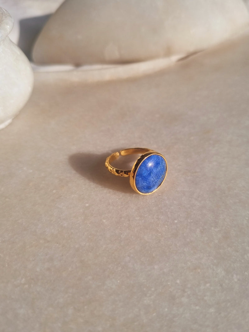 surya - Lapis Lazuli Sun Ring