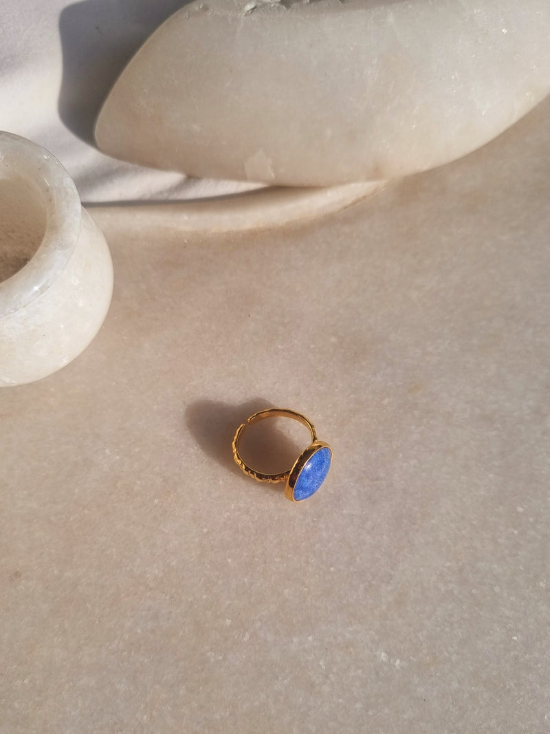 surya - Lapis Lazuli Sun Ring
