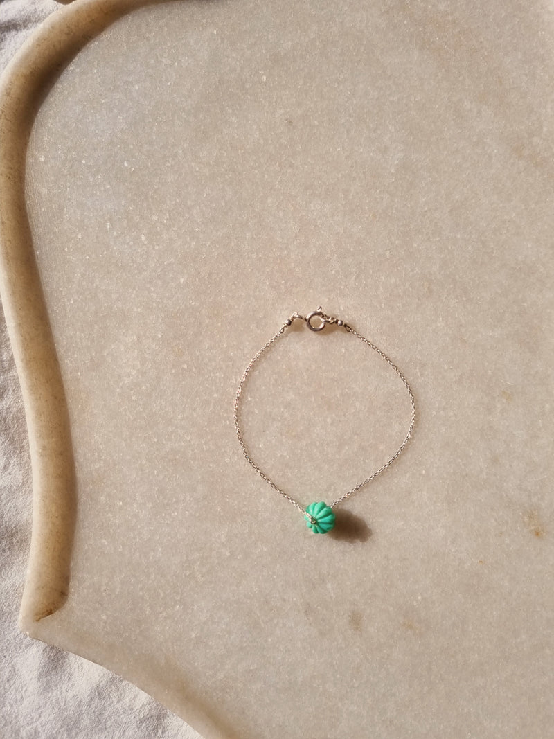 naru- Chrysoprase Melon Bracelet