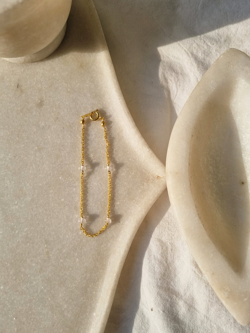 udhya - Rose Quartz Baati Bracelet