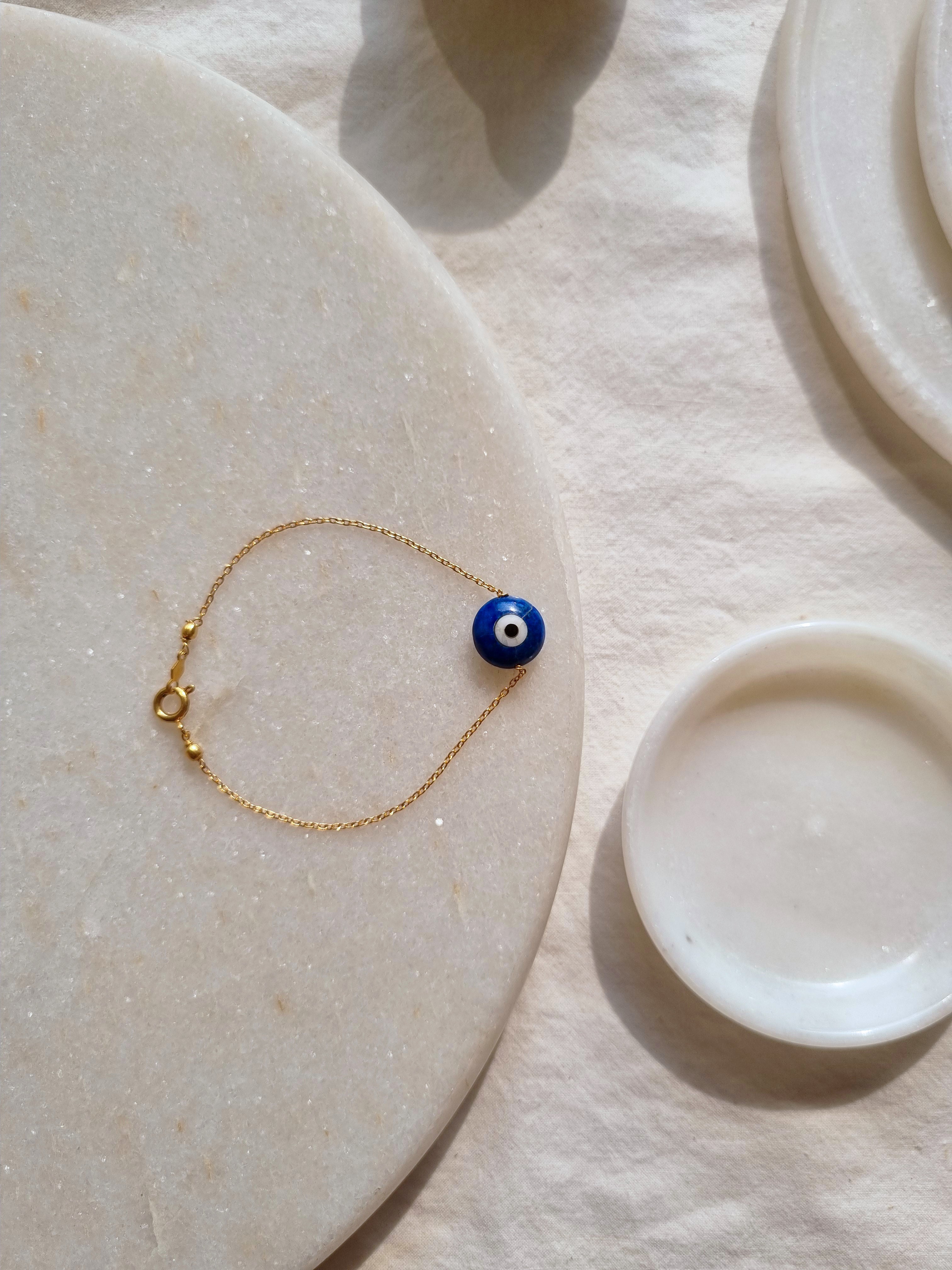 vedan - Lapis Lazuli Evil Eye Bracelet