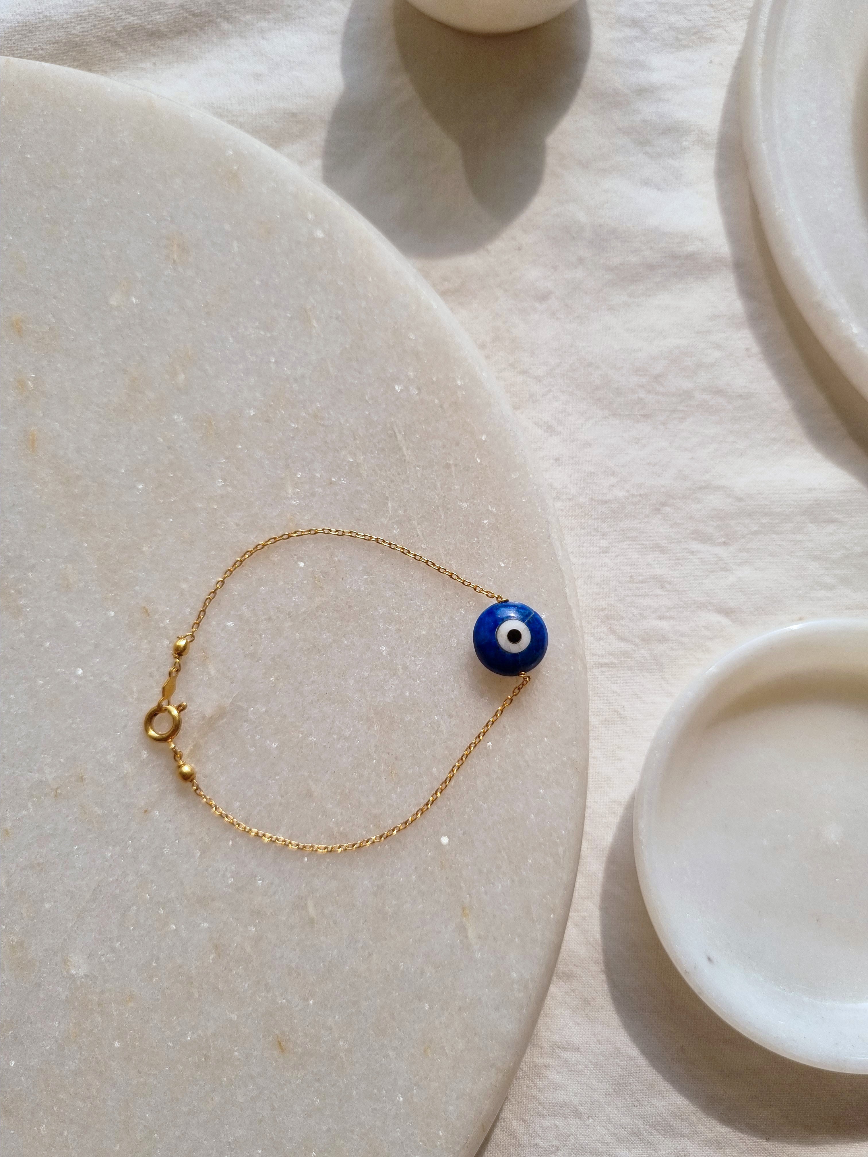 vedan - Lapis Lazuli Evil Eye Bracelet