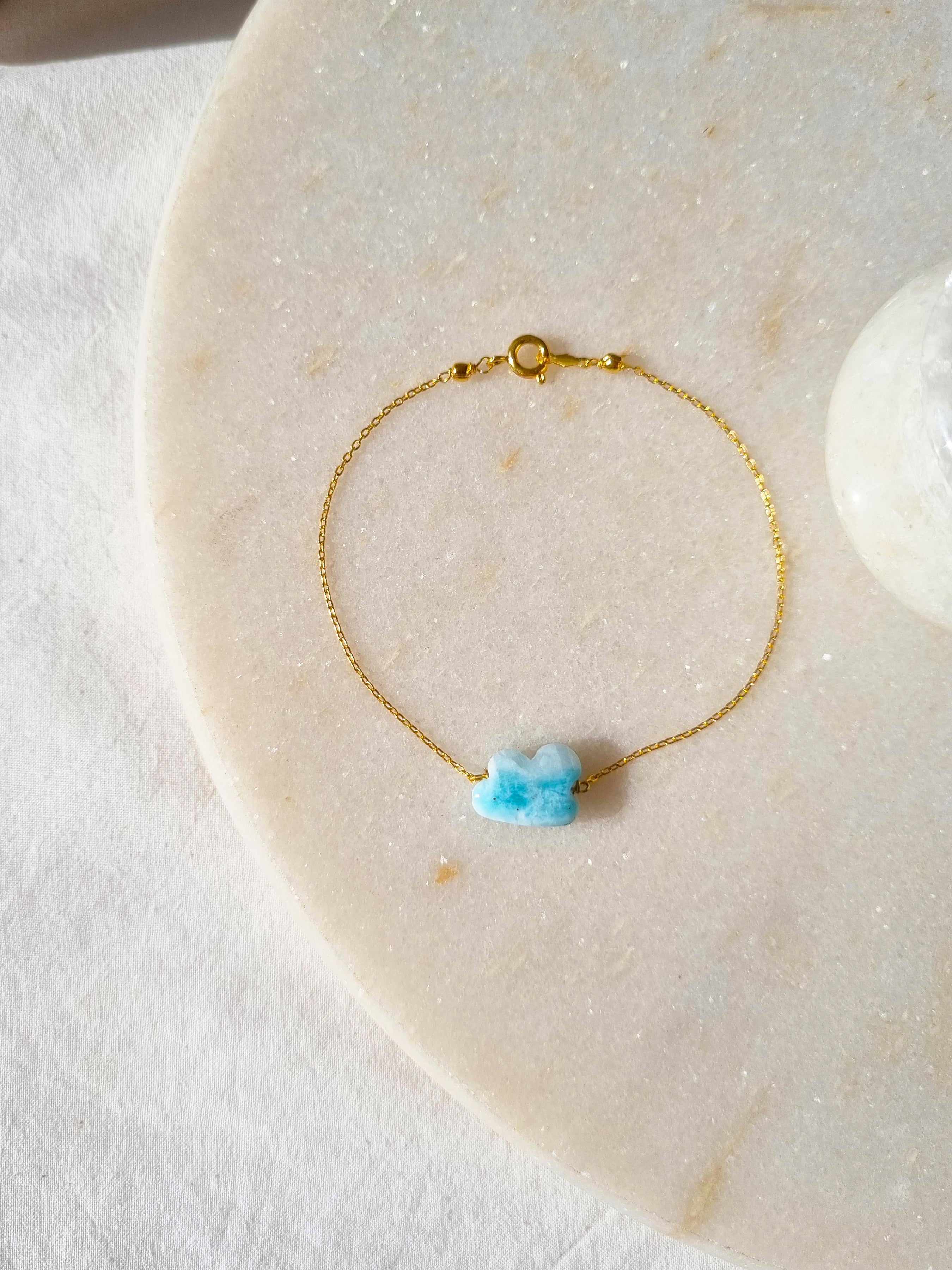 amegh - Larimar Cloud Bracelet