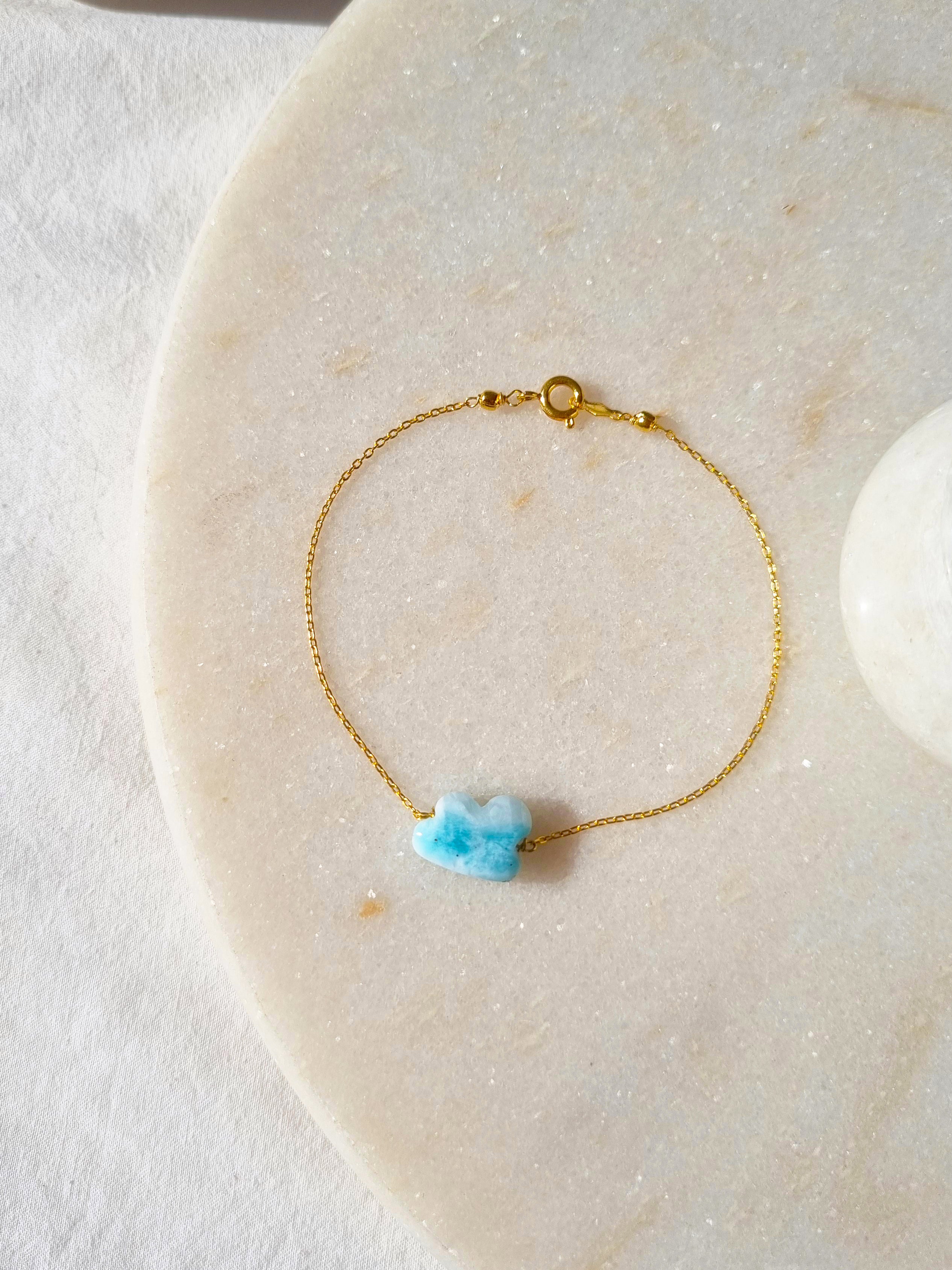 amegh - Larimar Cloud Bracelet