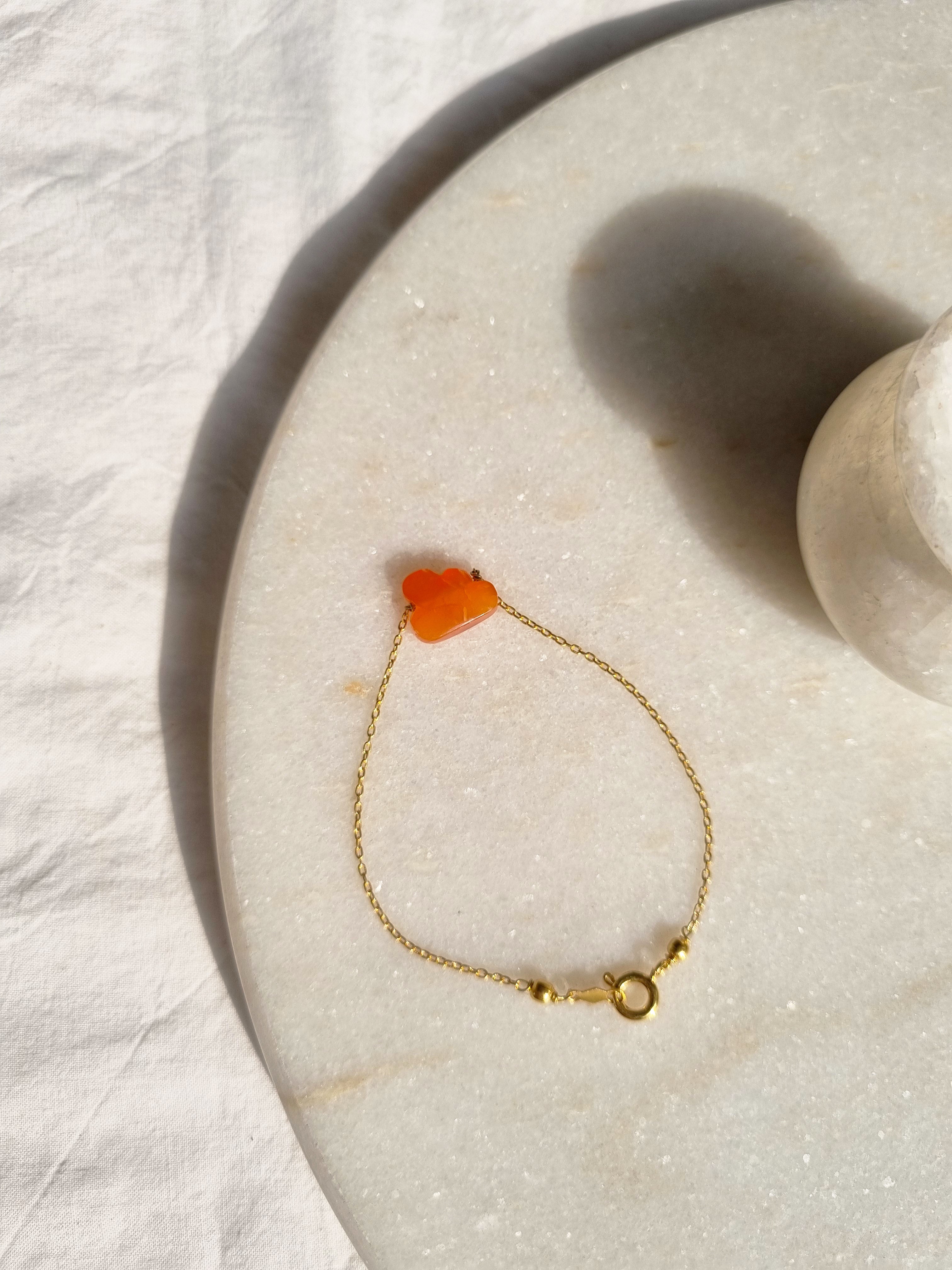 amegh - Carnelian Cloud Bracelet