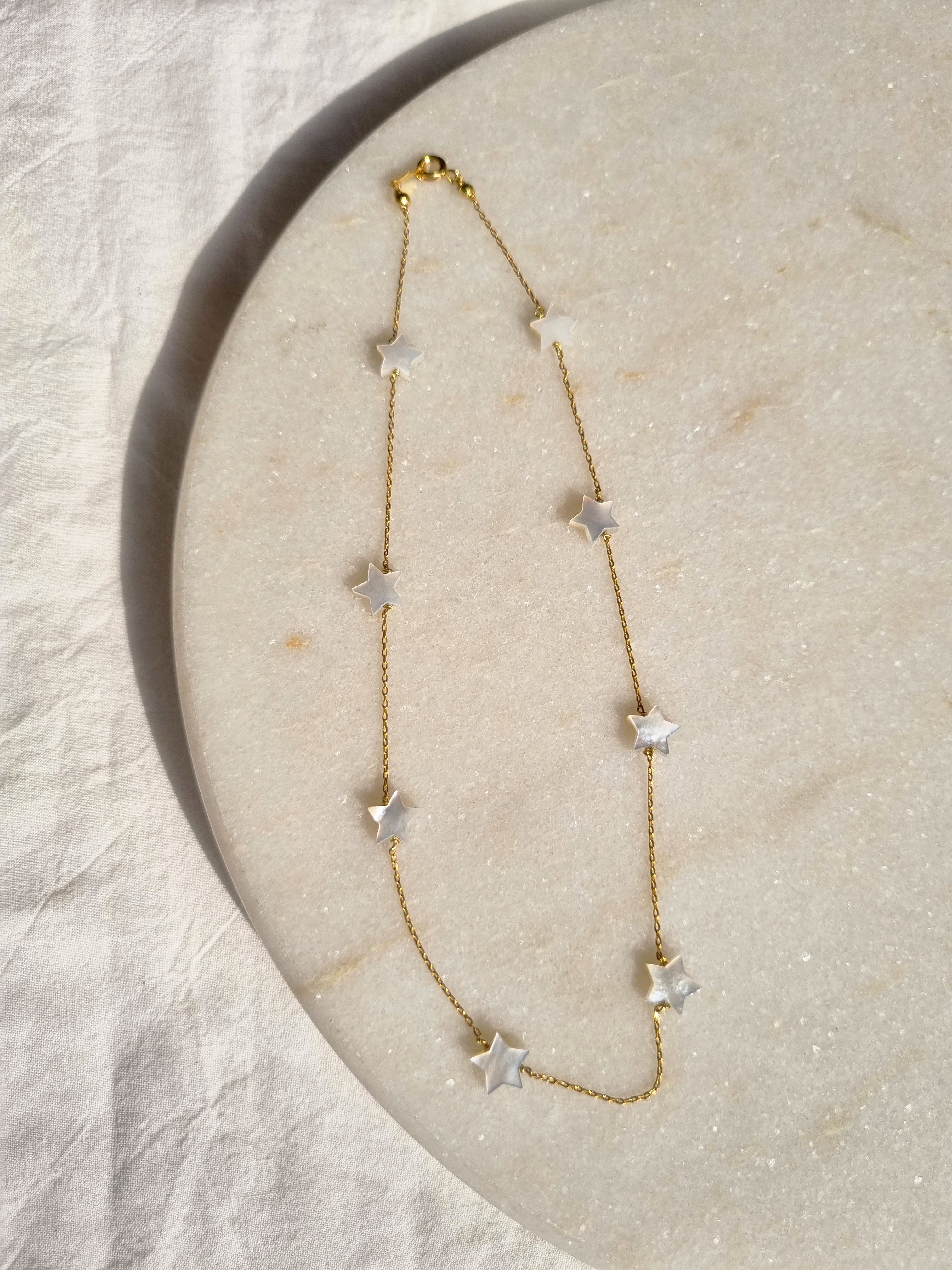 vyad - Mother of Pearl Star Choker