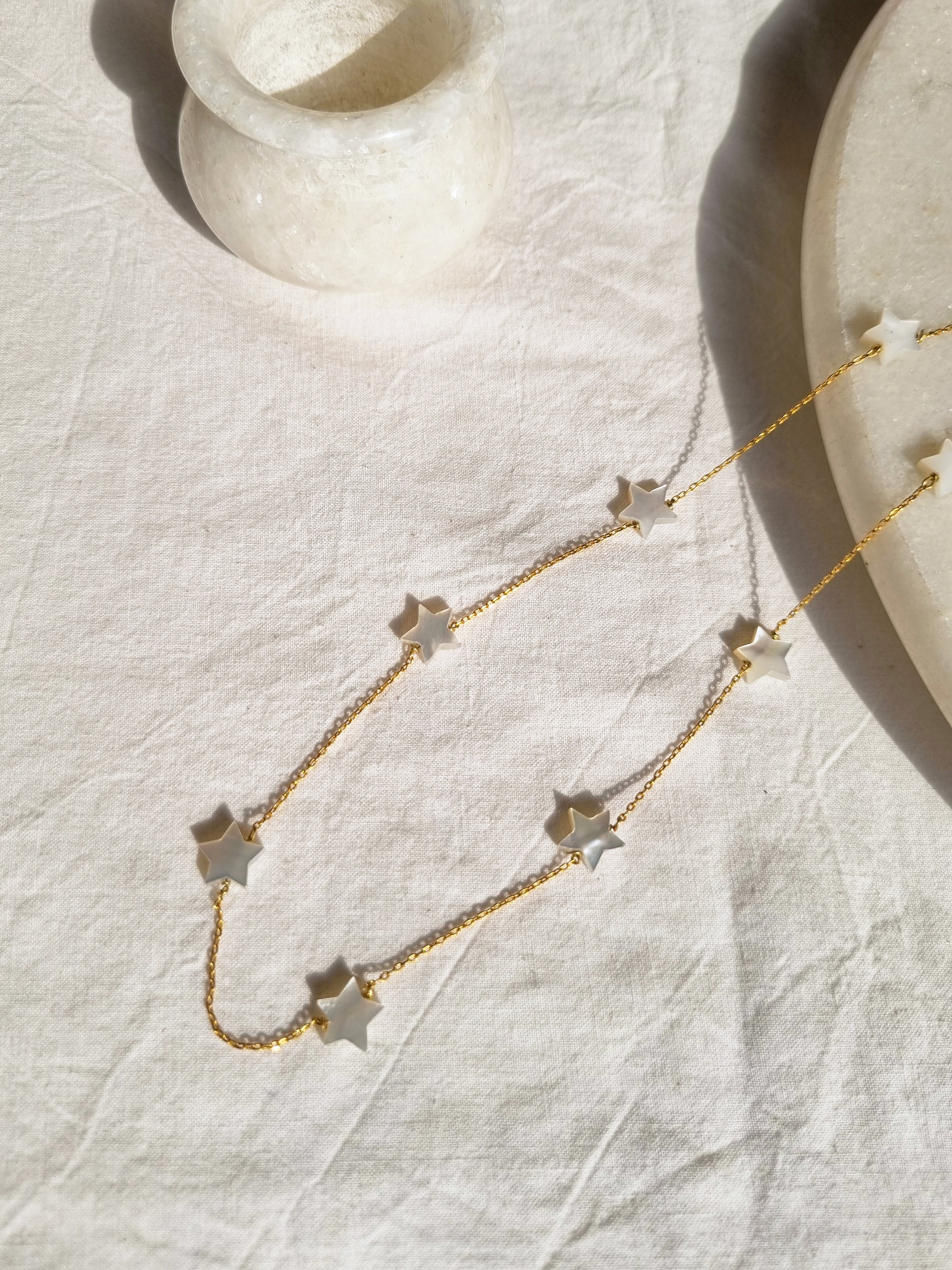 vyad - Mother of Pearl Star Choker