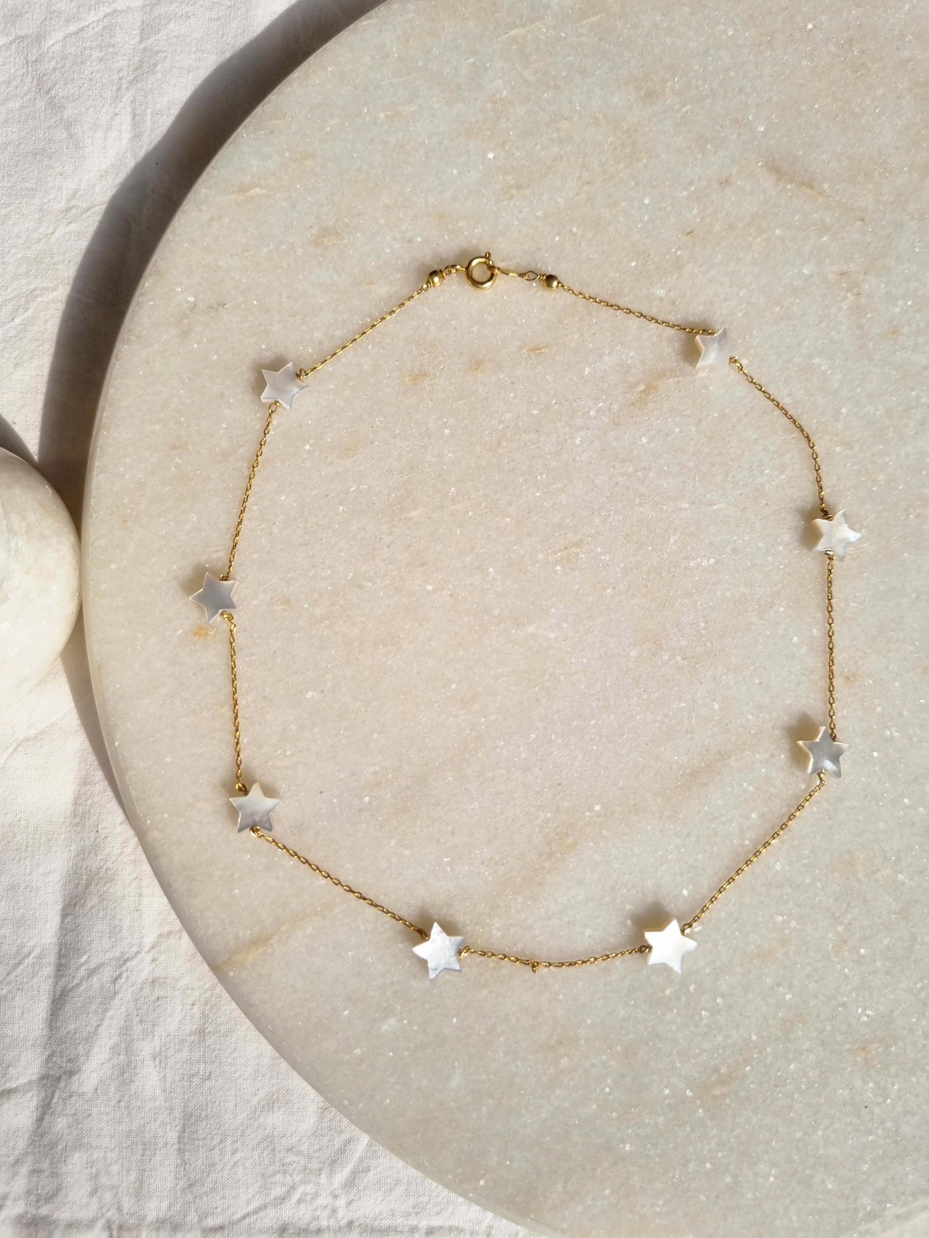 vyad - Mother of Pearl Star Choker