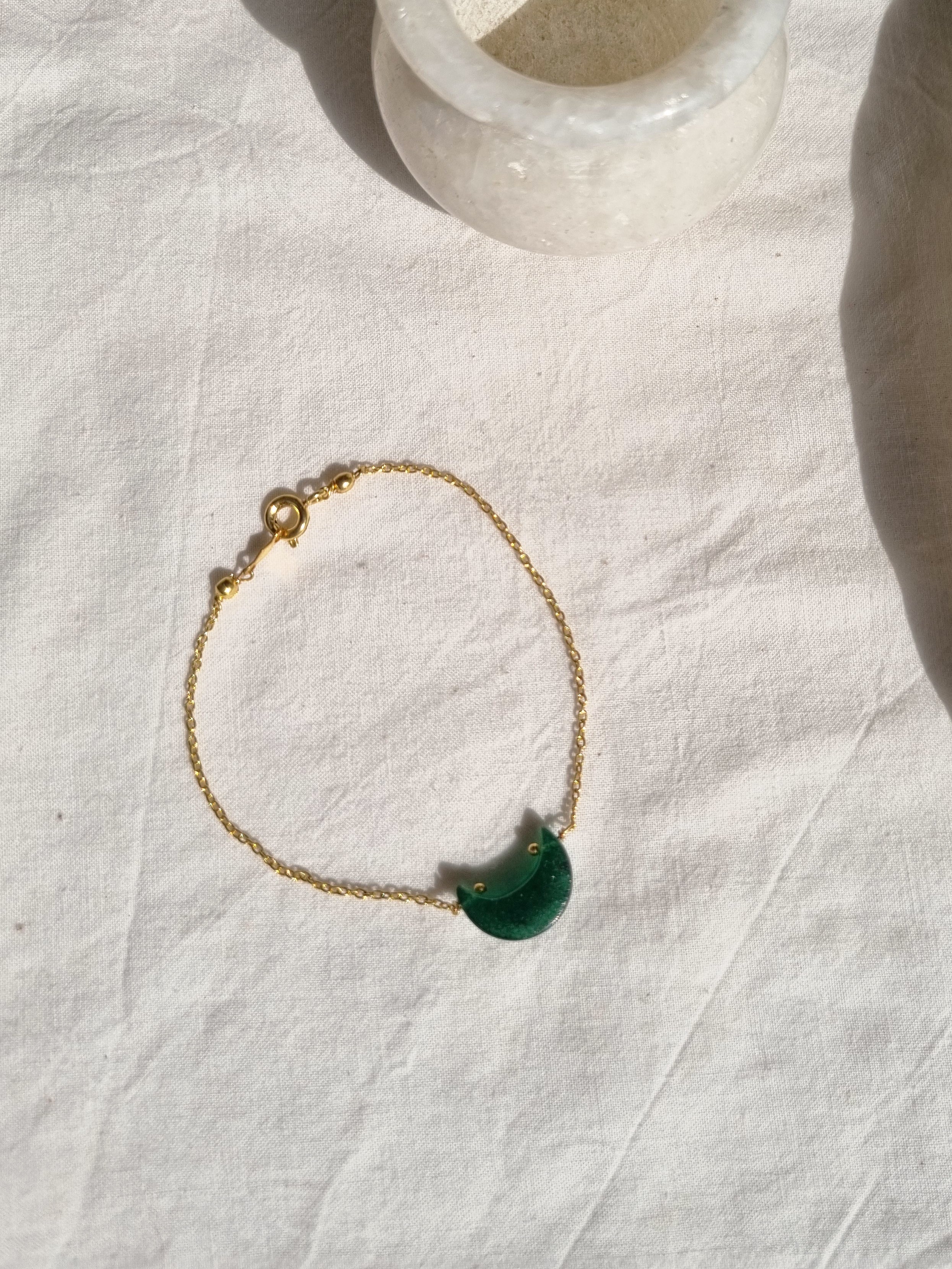 adhvaya - Green Aventurine Luna Bracelet