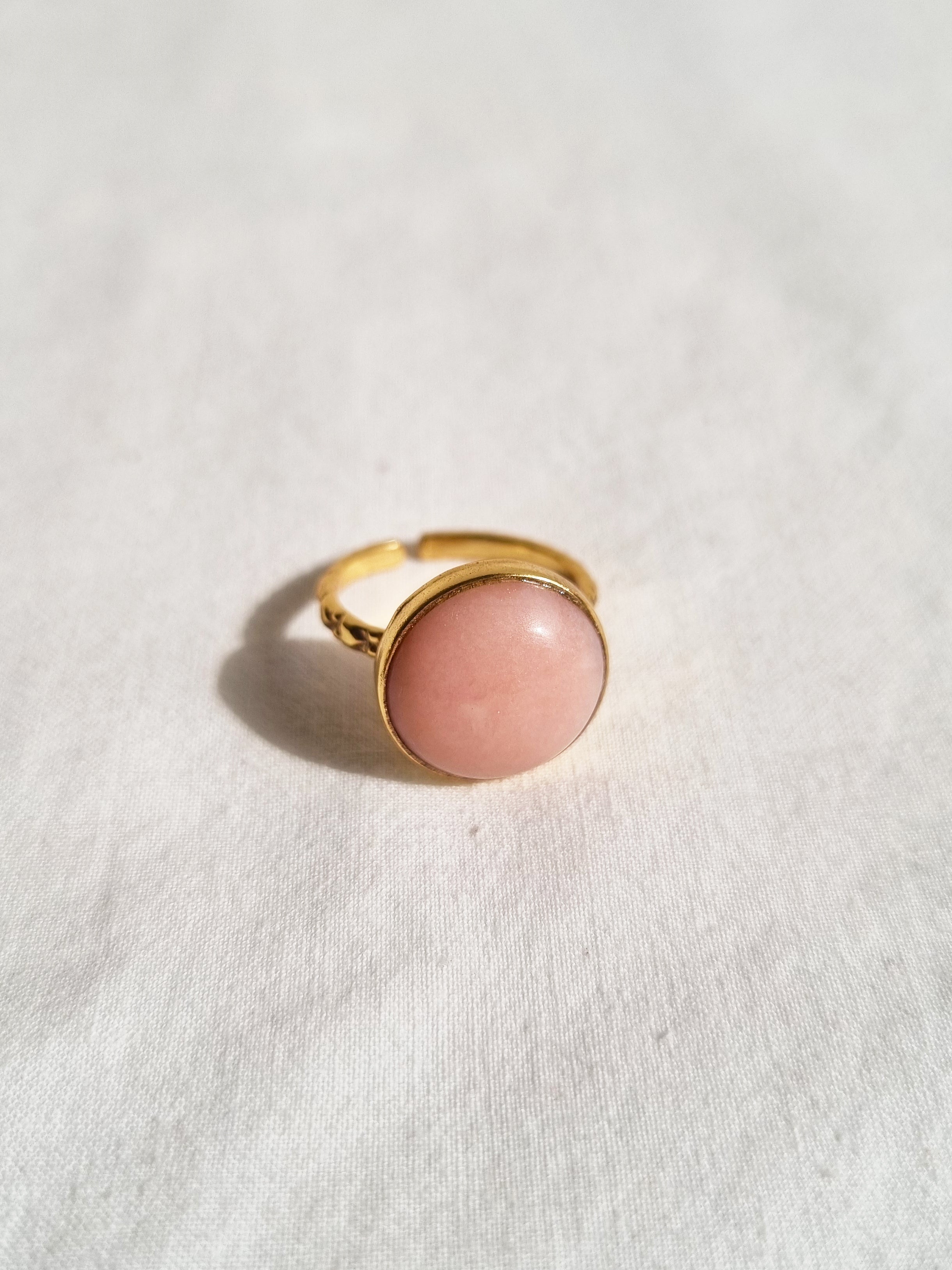 surya - Pink Opal Sun Ring