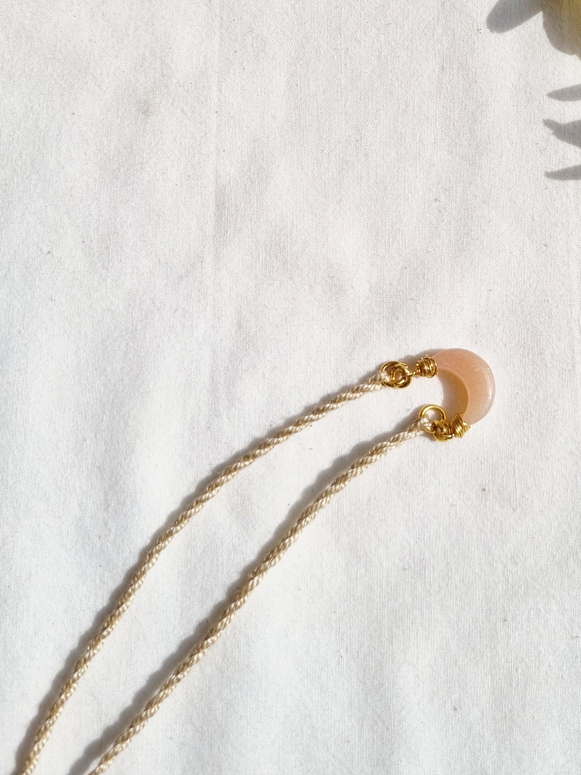 adhvaya - Peach Moonstone Luna Rakhi
