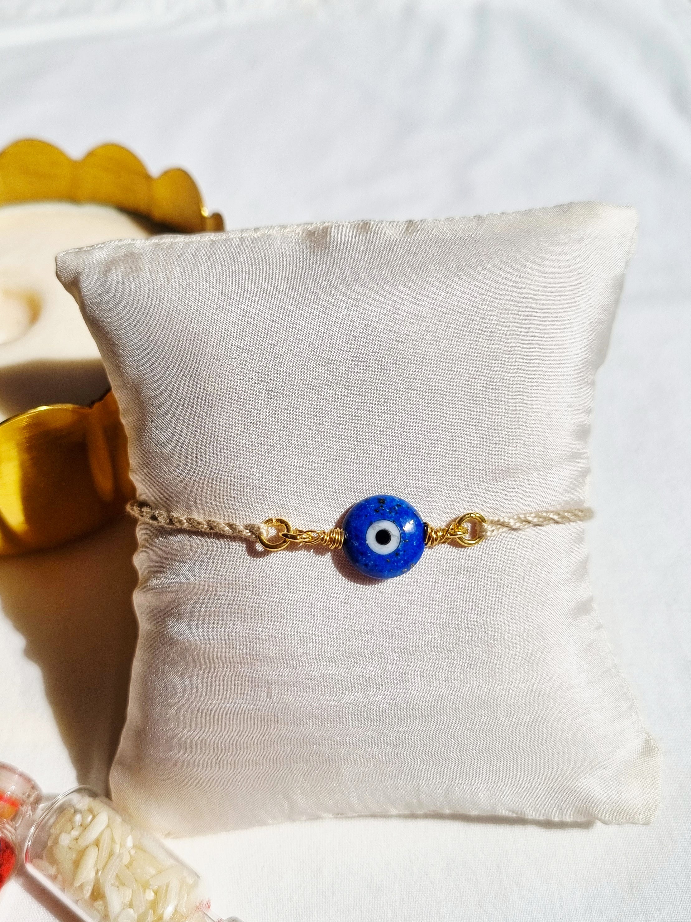 ayena - Lapis Lazuli Evil Eye Rakhi