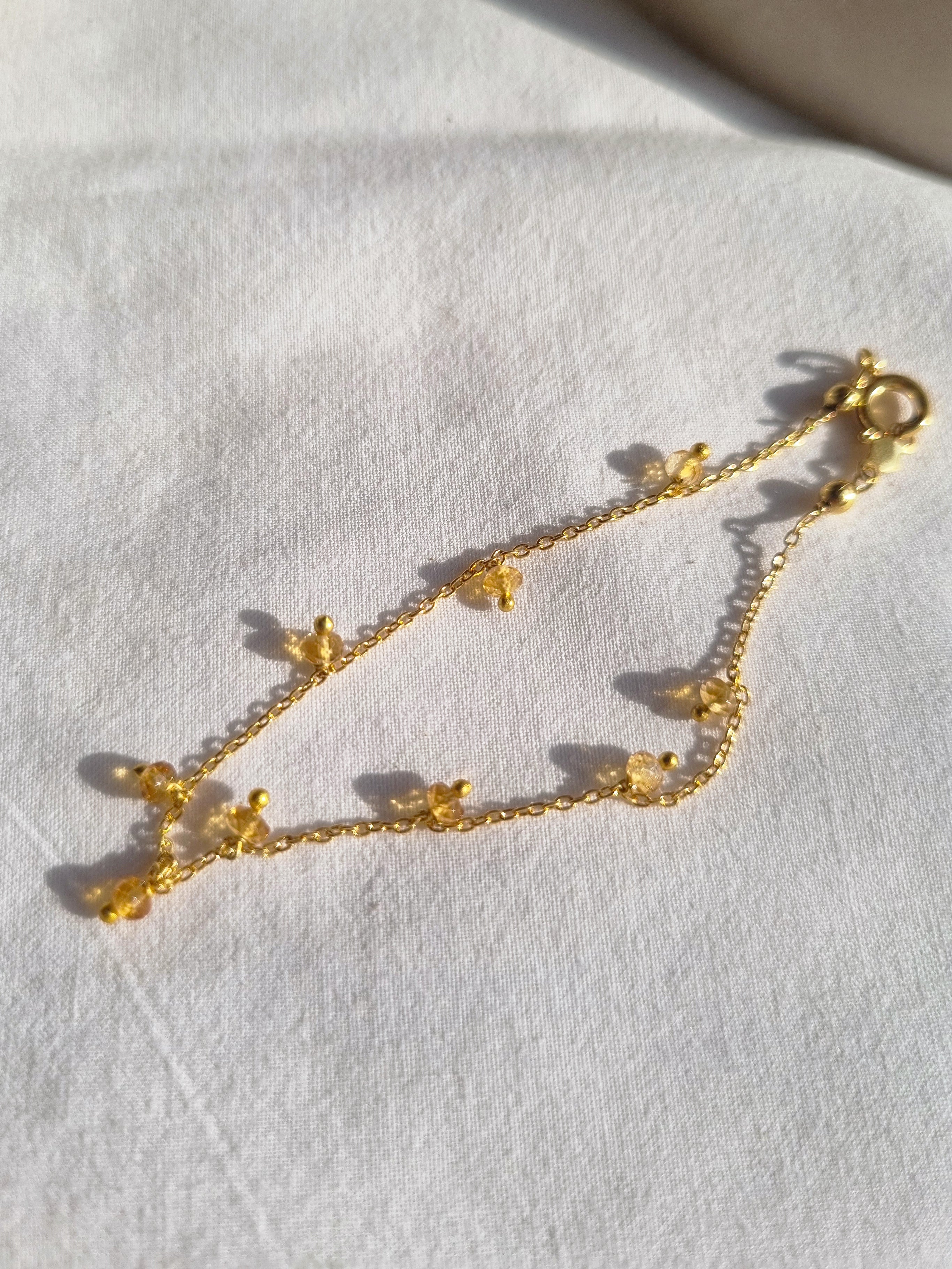 apiti- Citrine Baati Drop Bracelet