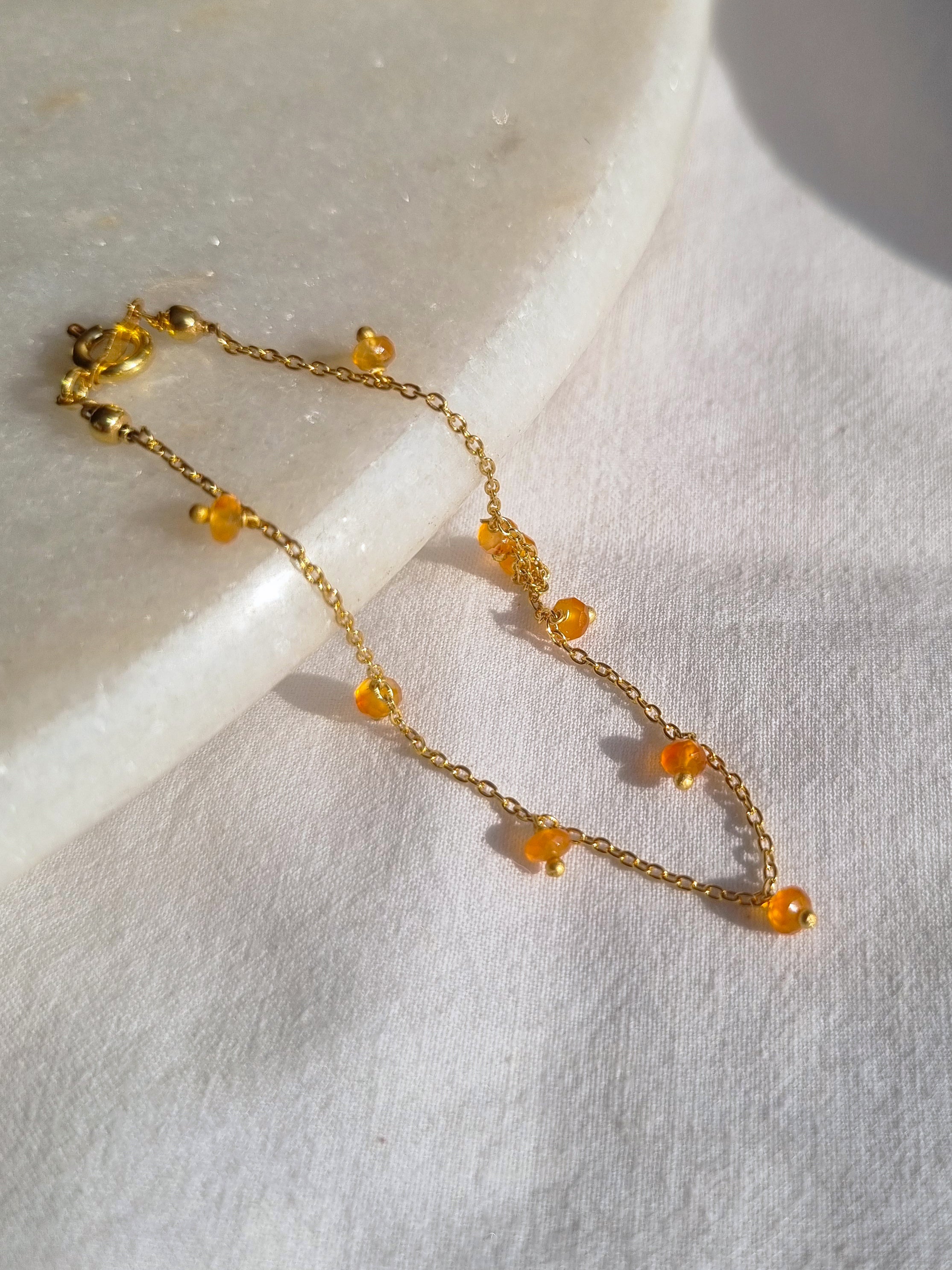 apiti- Carnelian Baati Drop Bracelet