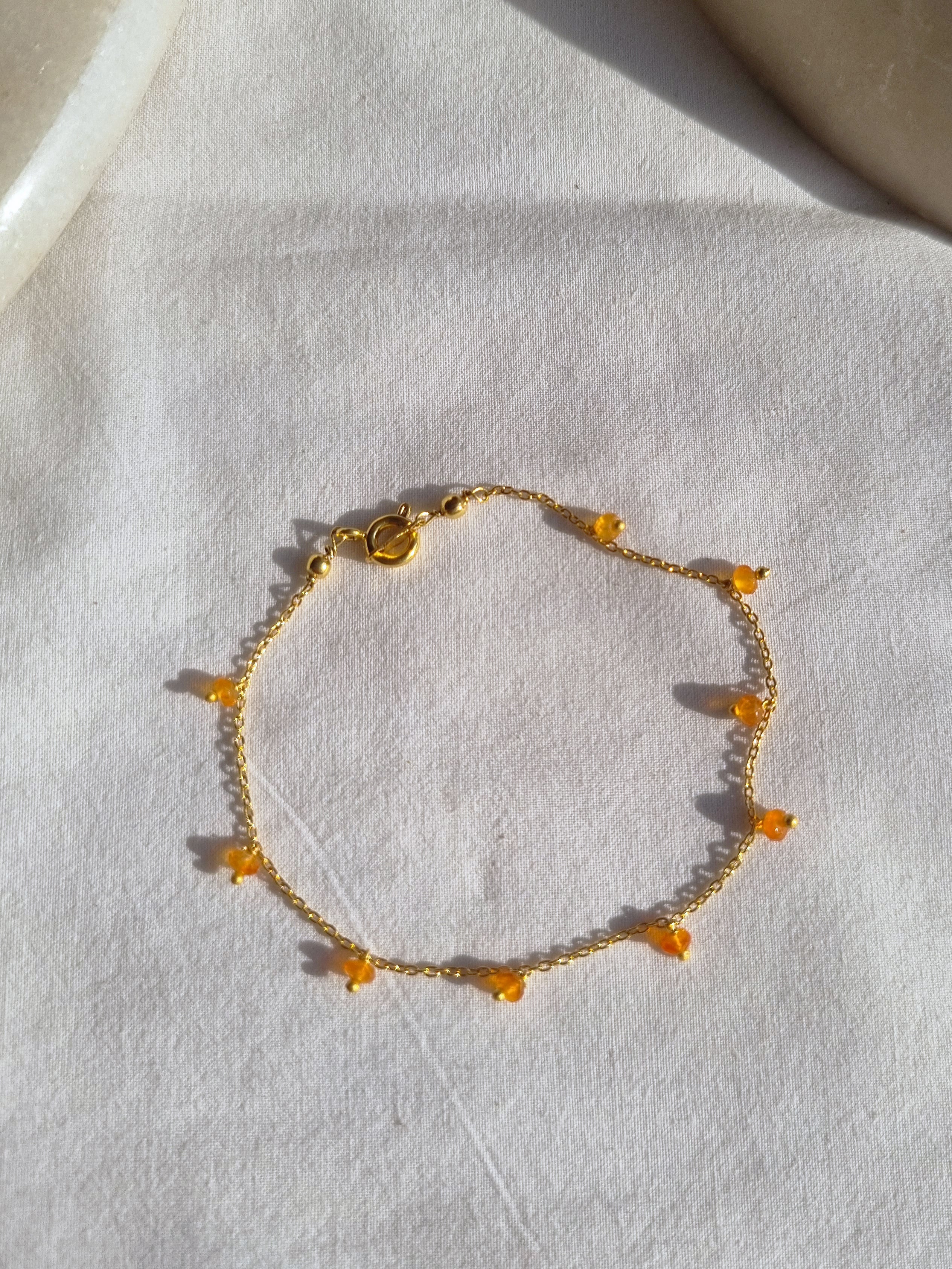 apiti- Carnelian Baati Drop Bracelet