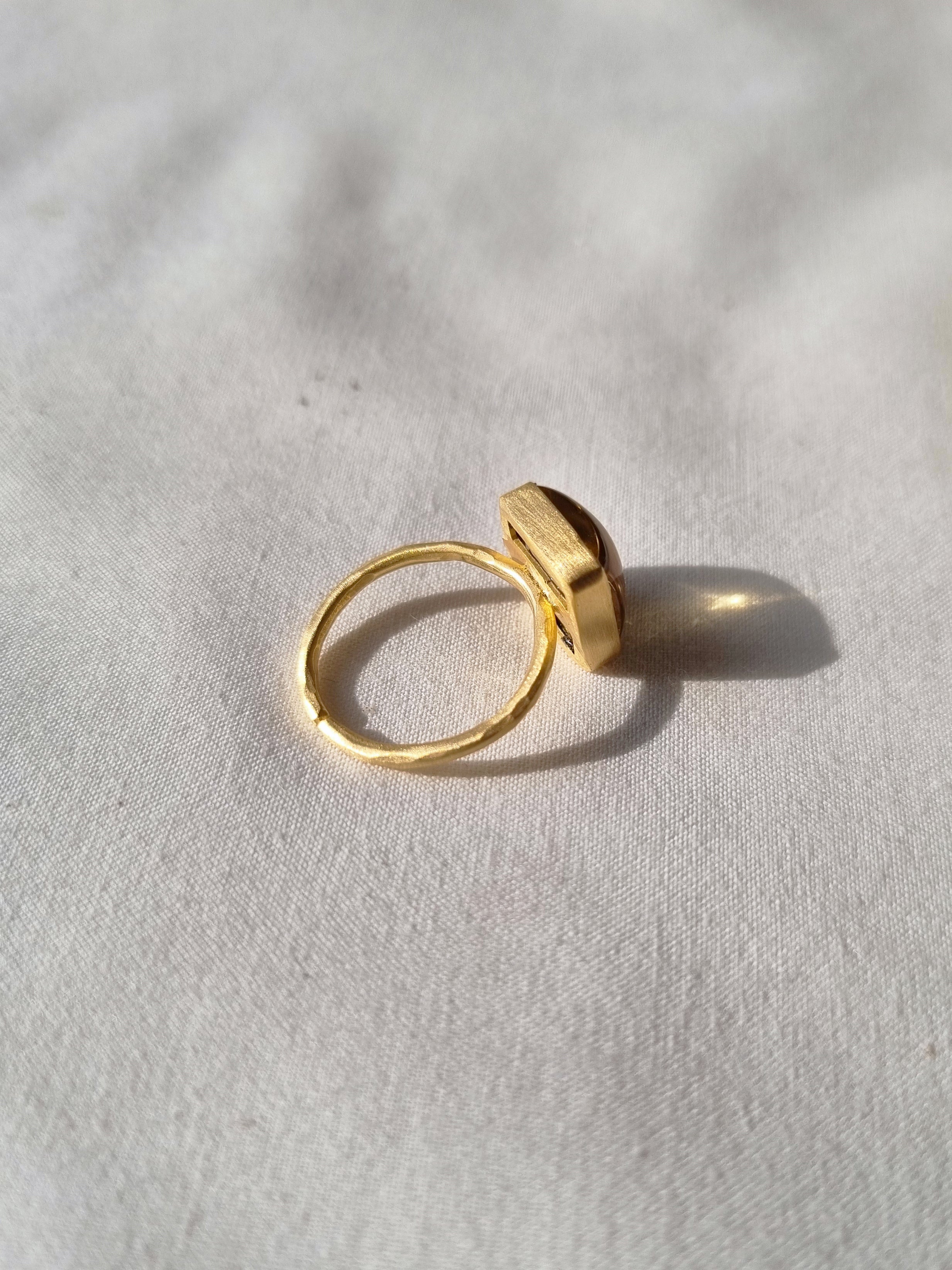 vasa - Citrine Helix Ring