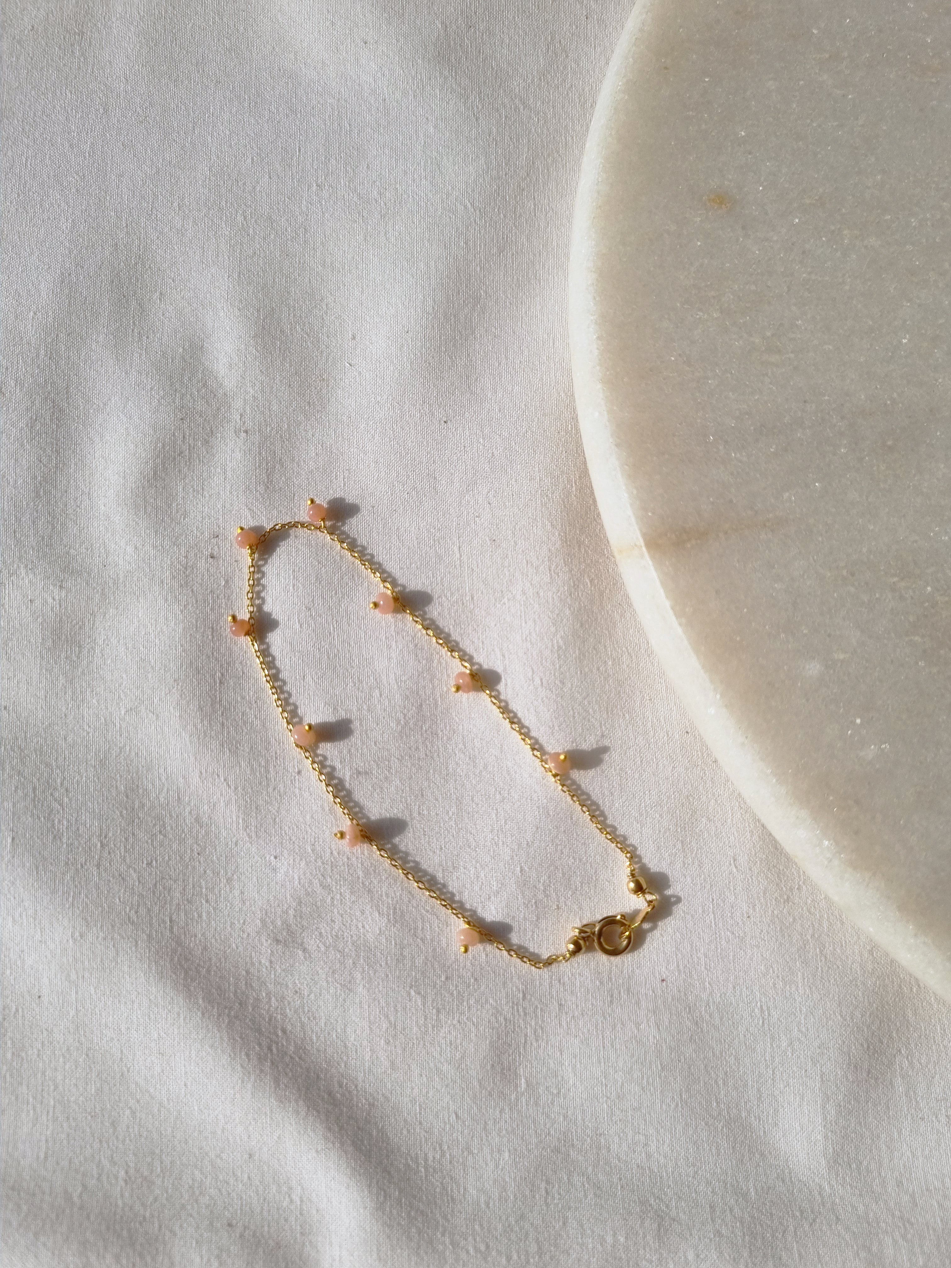 apiti - Pink Opal Baati Drop Bracelet