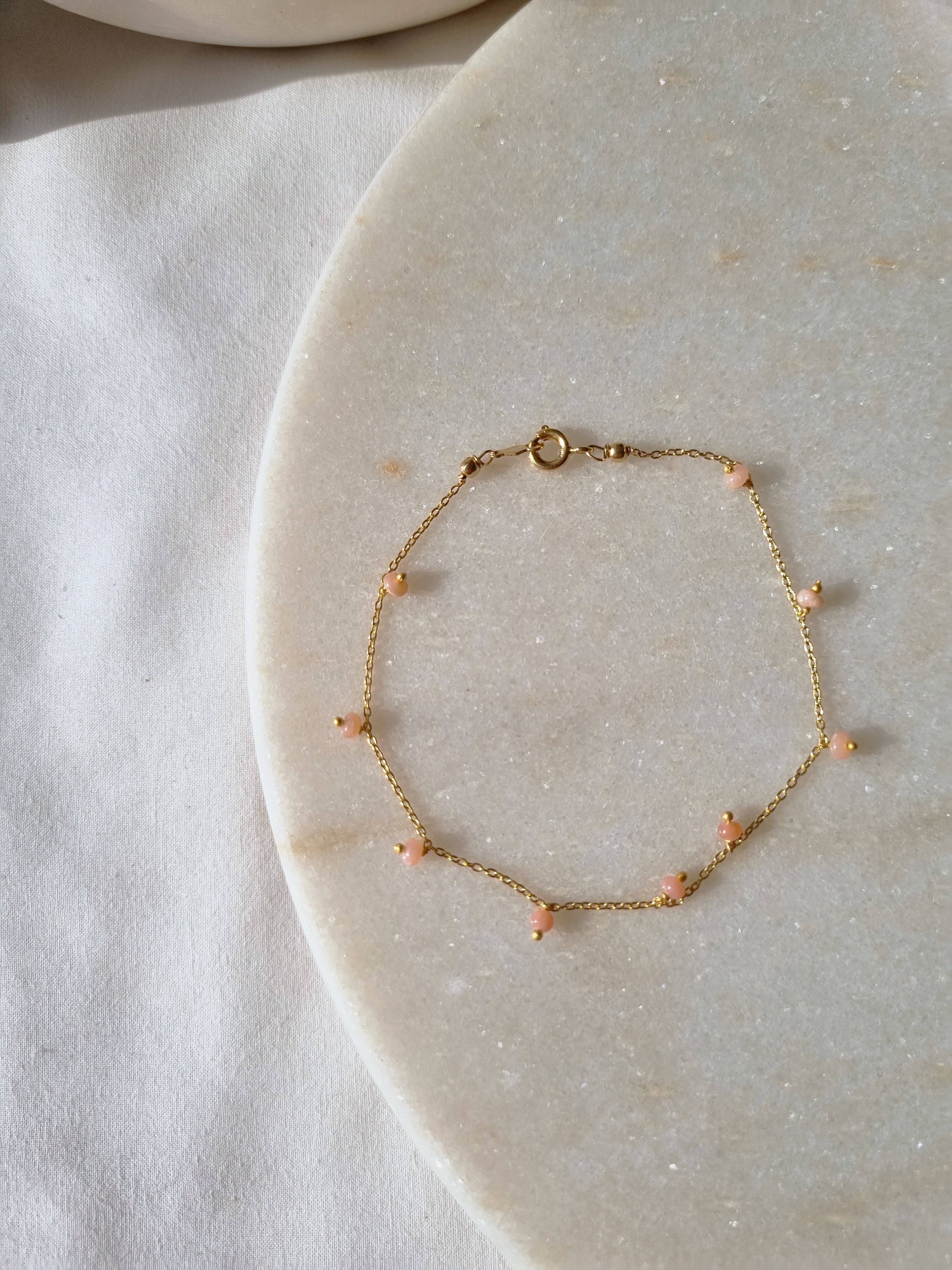 apiti - Pink Opal Baati Drop Bracelet