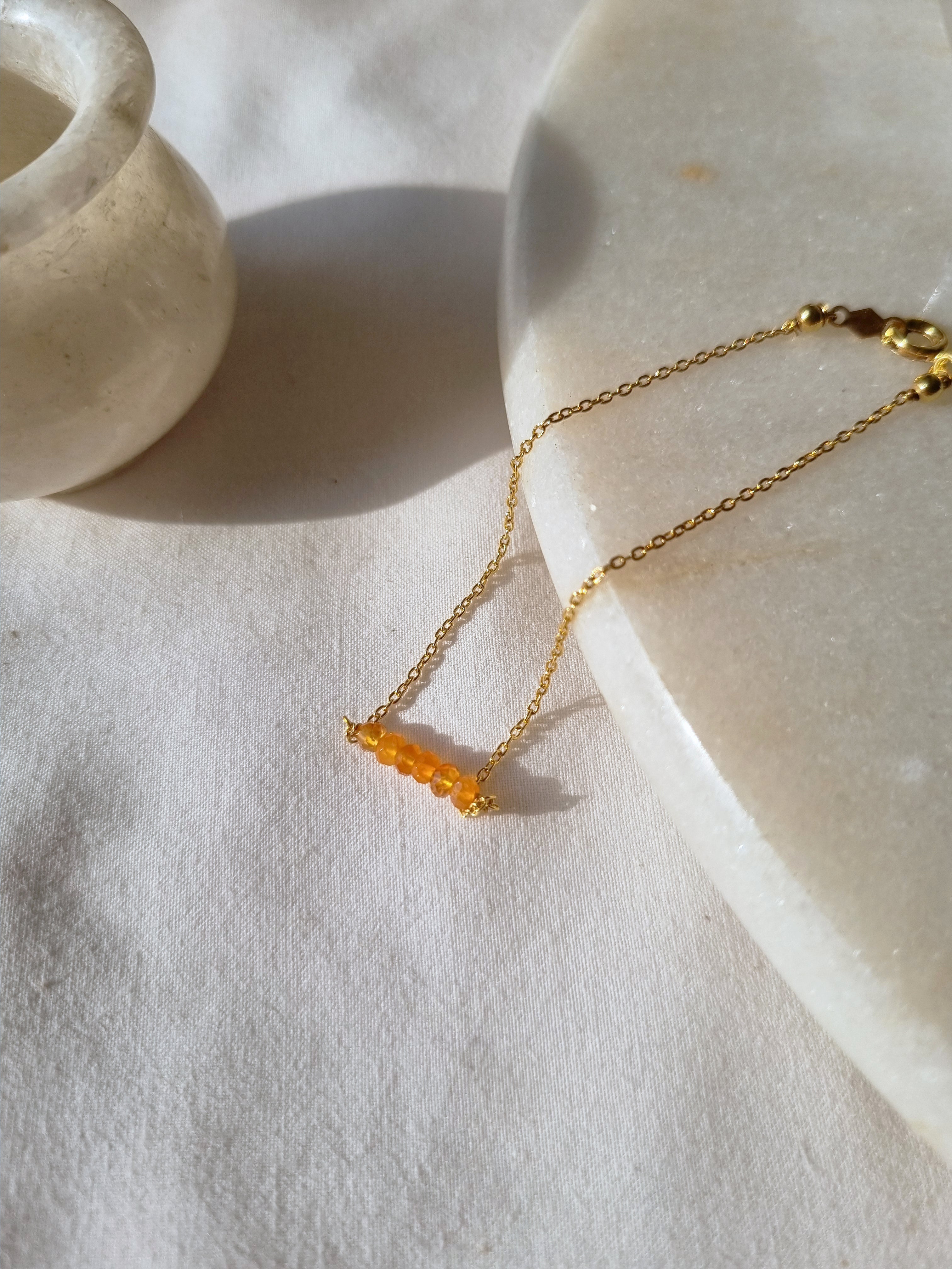 entilae - Carnelian Baati Bar Bracelet