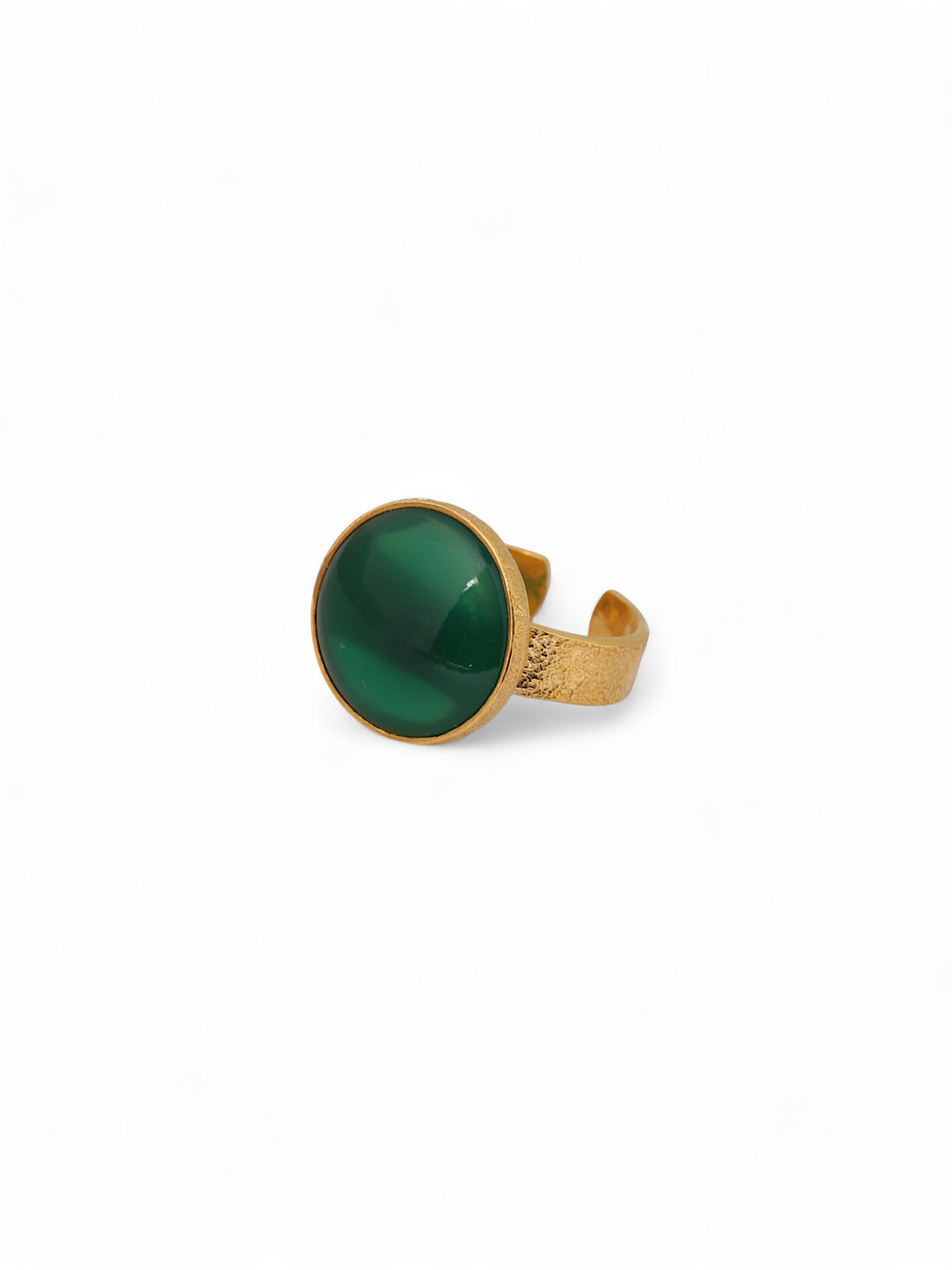 saani - Green Onyx Saturn Ring