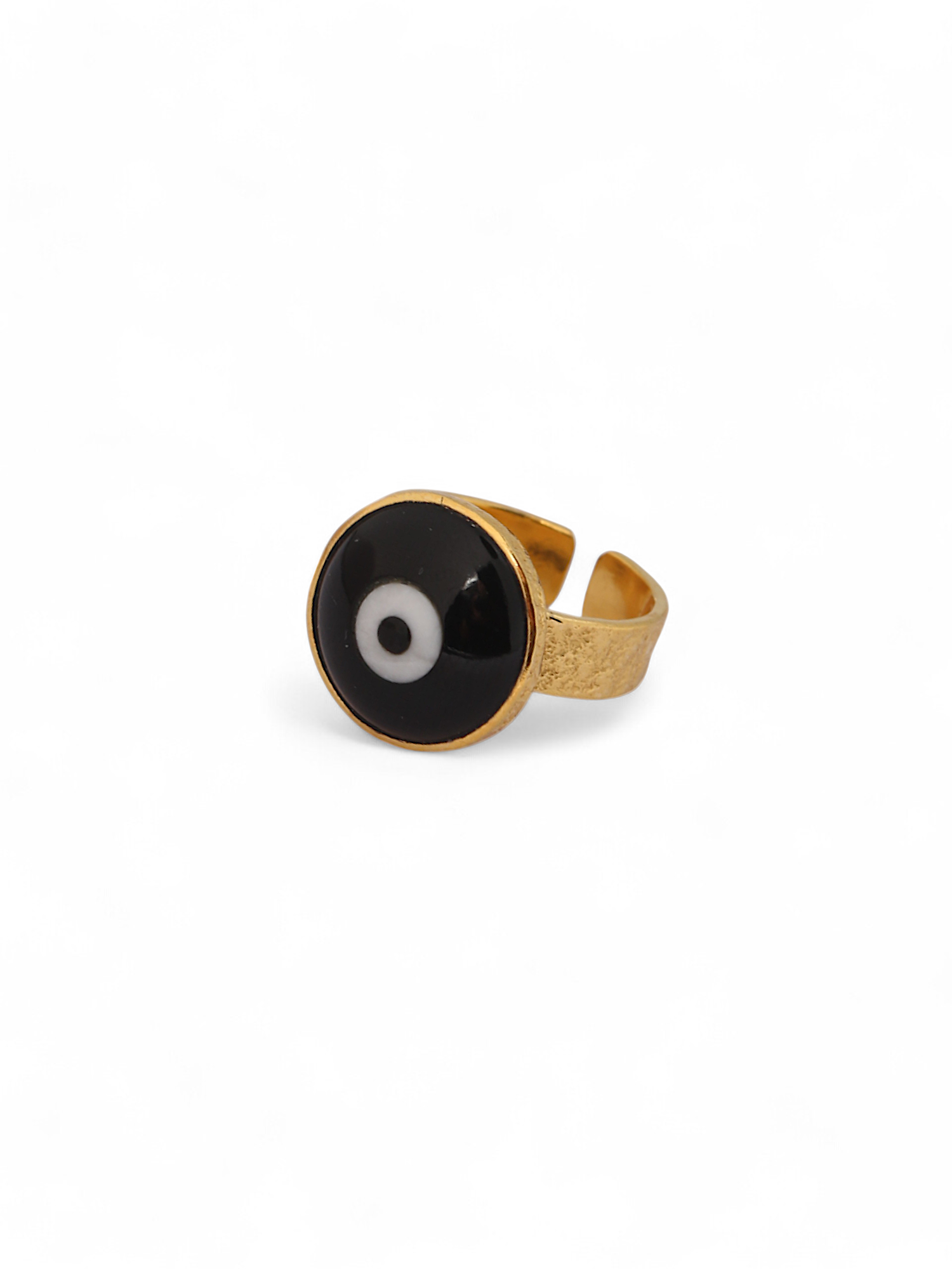 nazra - Black Evil Eye Saturn Ring