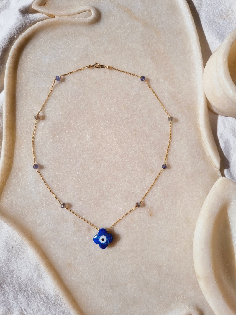 Evil eye necklace choker sale