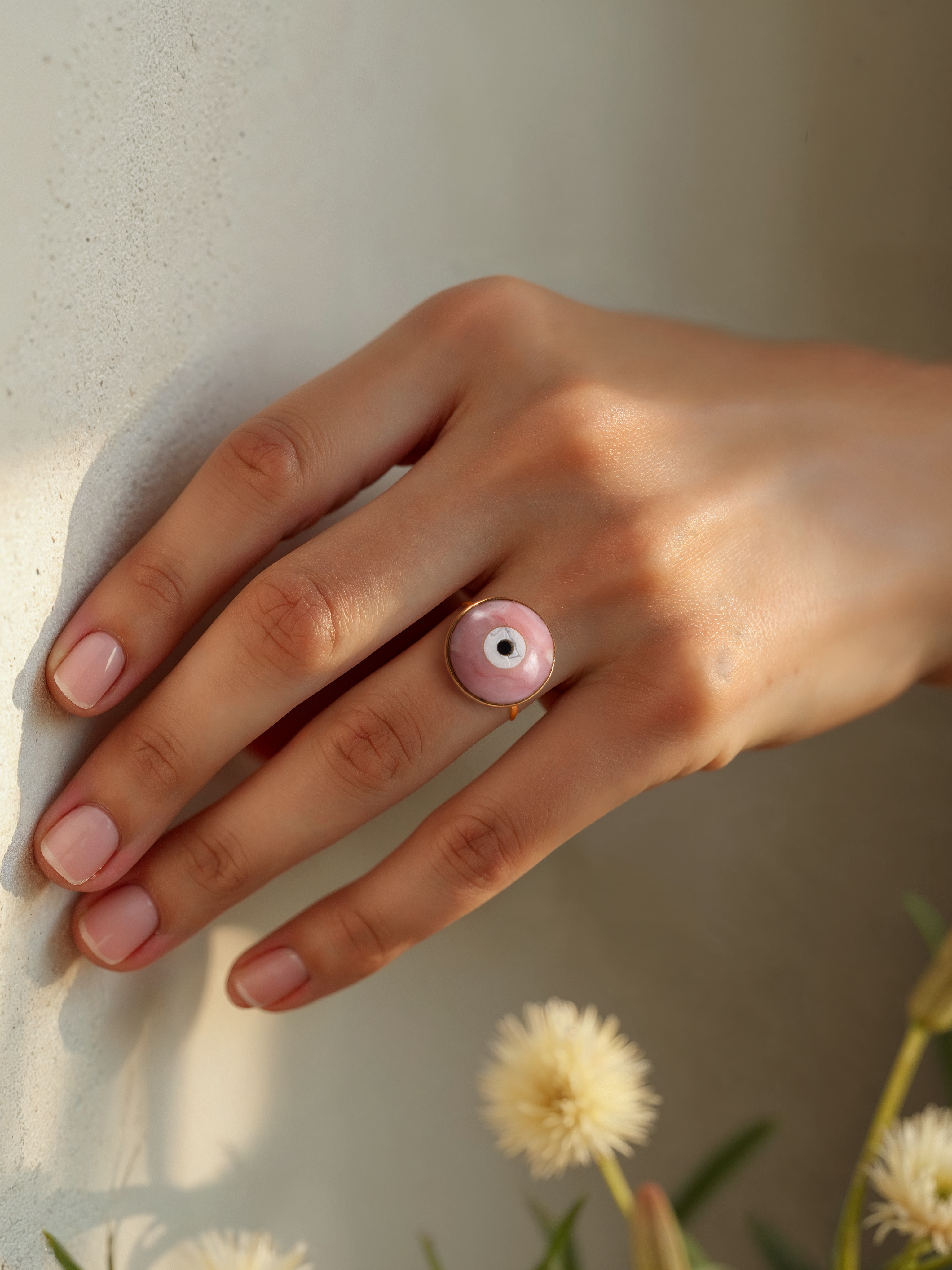 nazra - Pink Evil Eye Ring