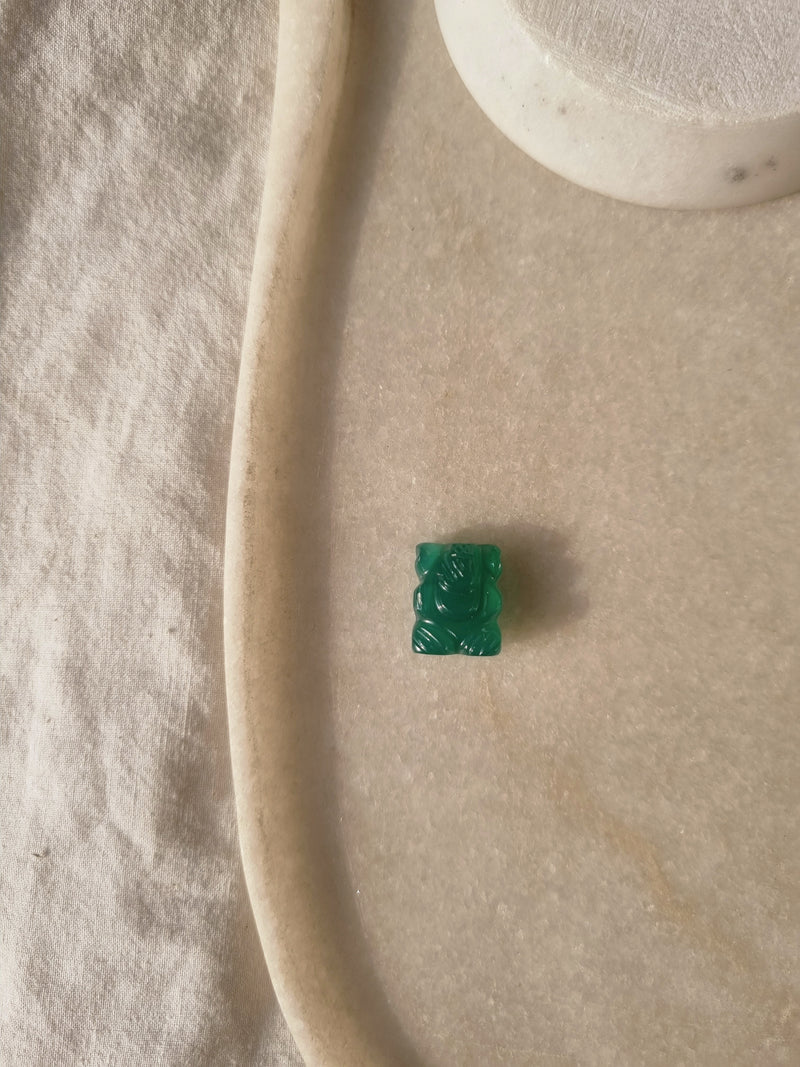 Ganesha Idol Green Onyx