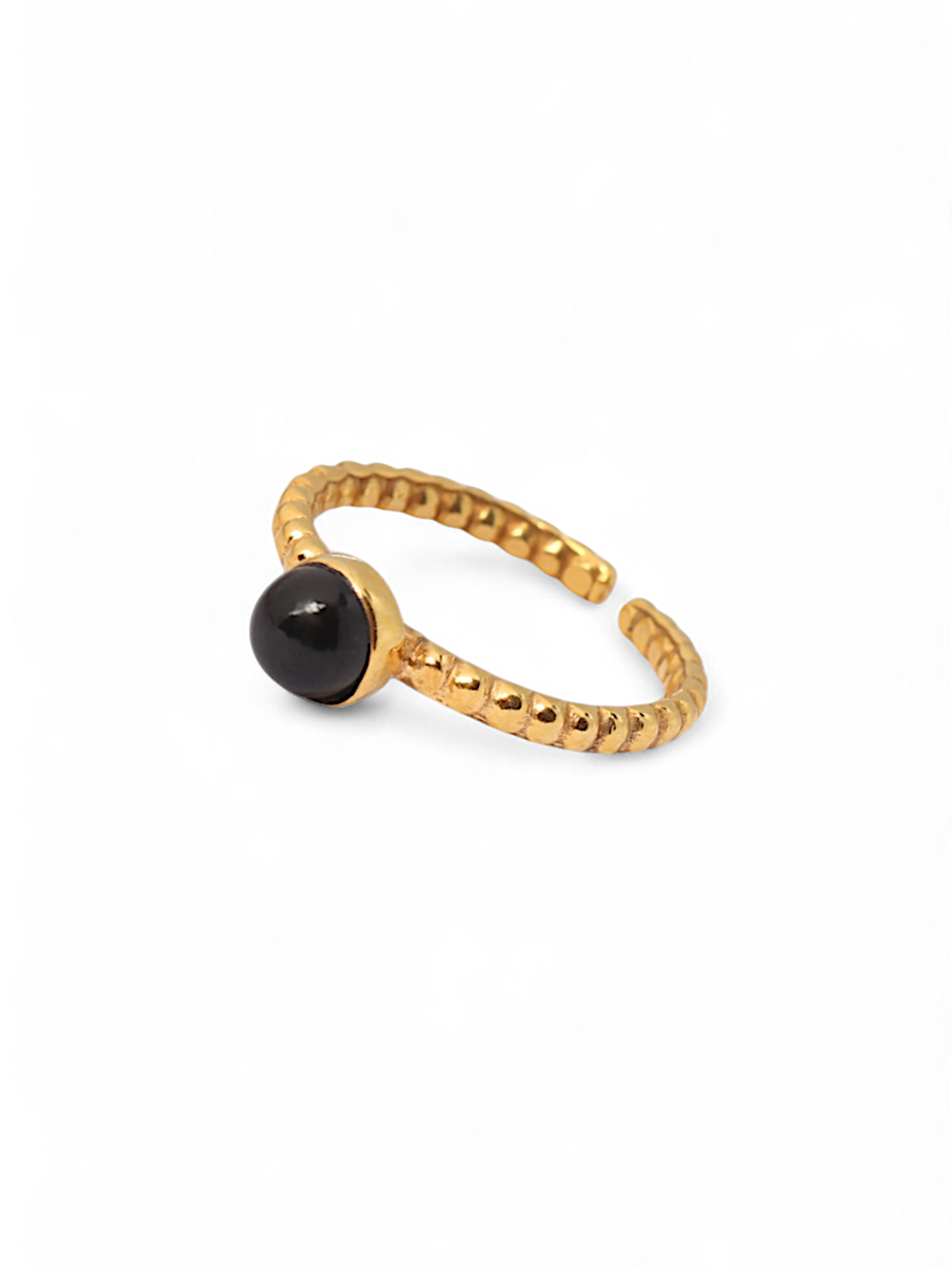 sukra - Black Onyx Venus Ring