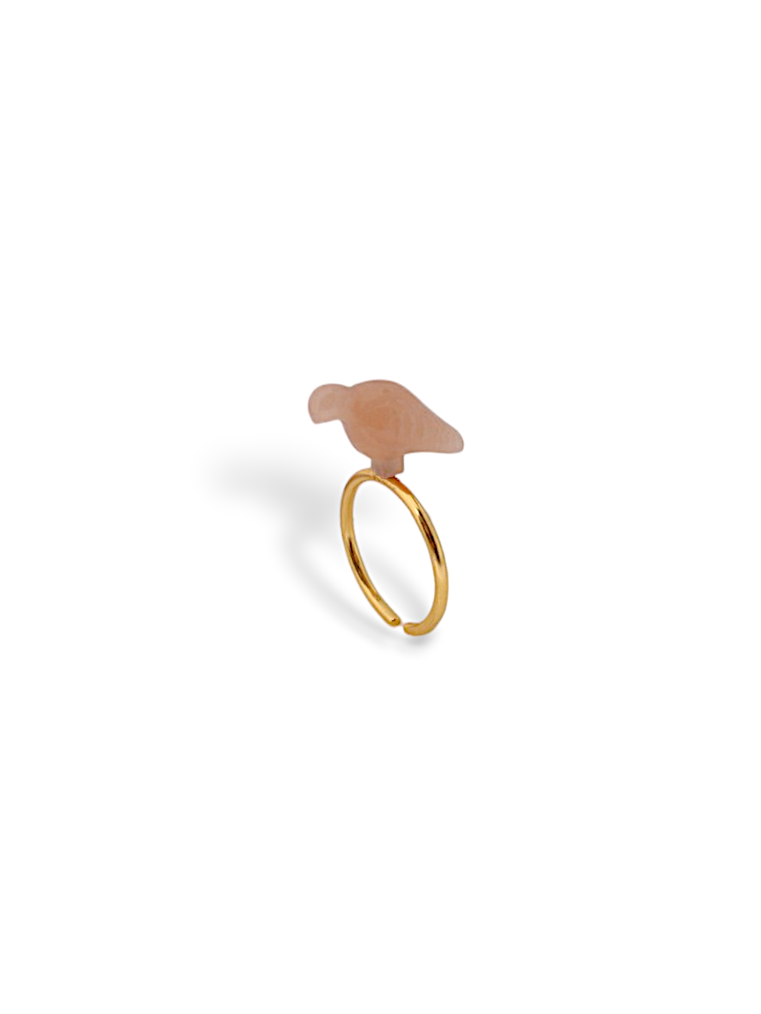 dove - Peach Moonstone Ring