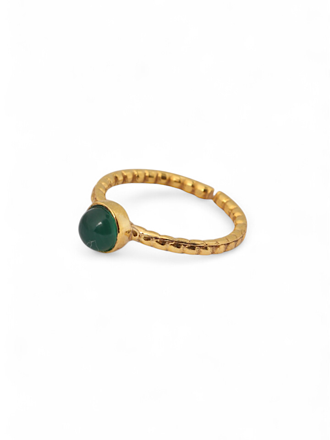 sukra - Green Onyx Venus Ring