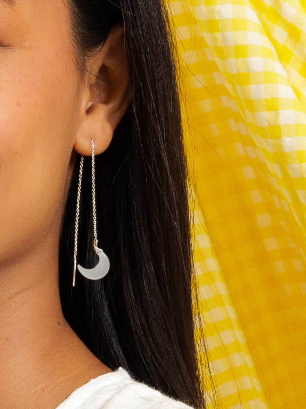 athaya - White Moonstone Luna Earrings