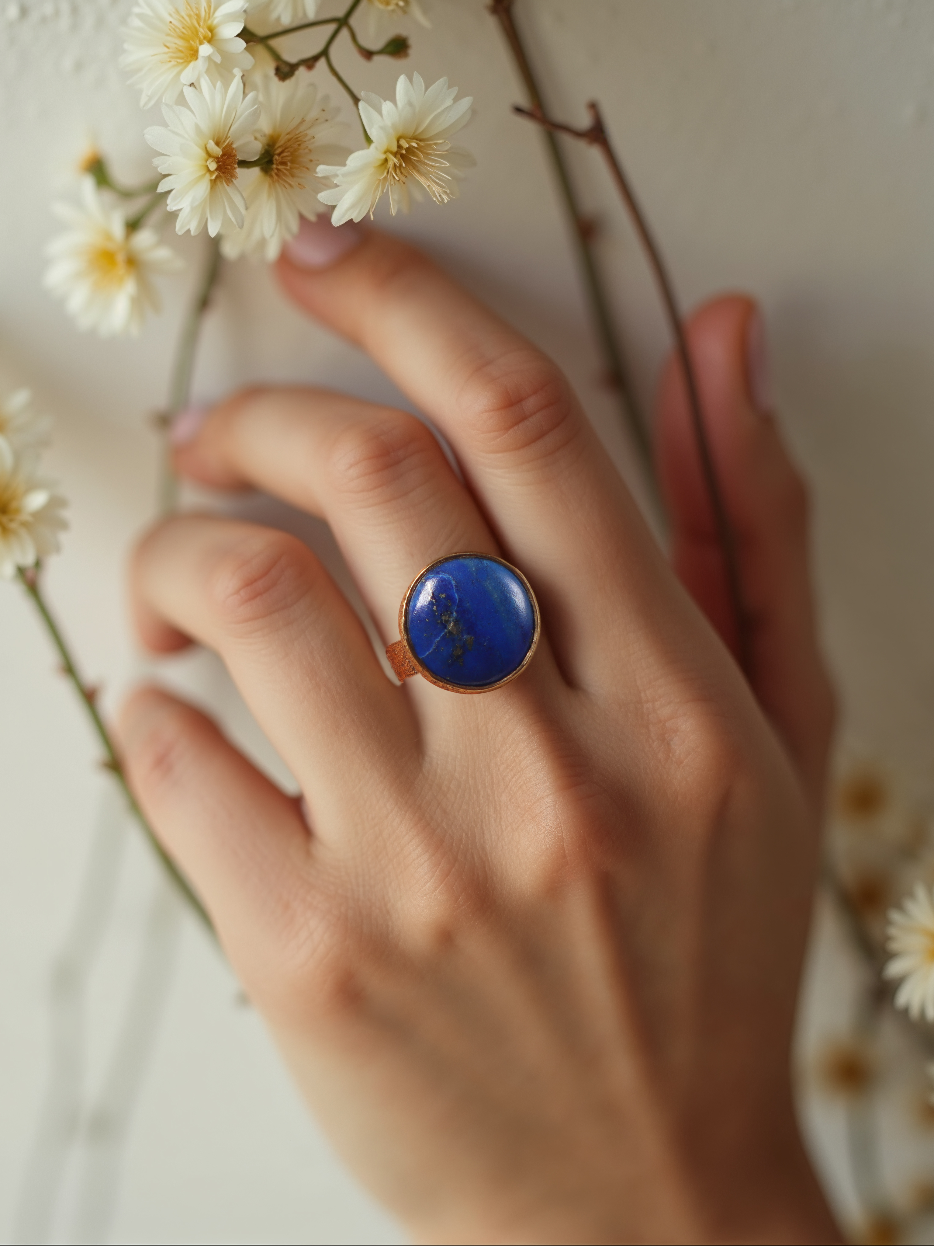 saani - Lapis Lazuli Saturn Ring