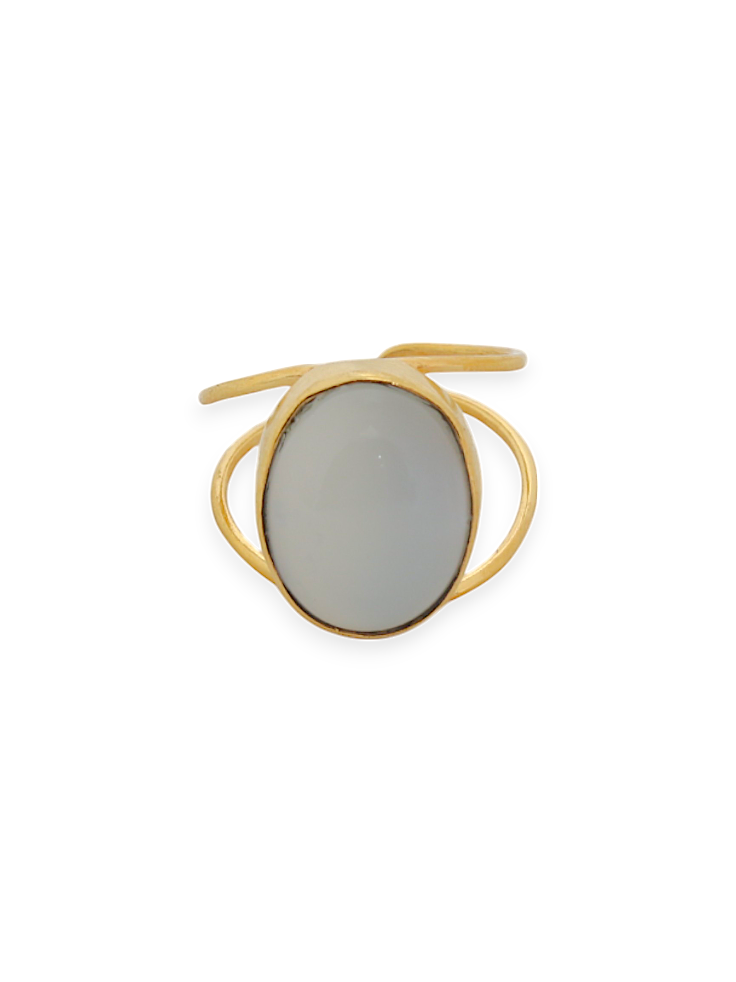 olivia - White Moonstone Ring