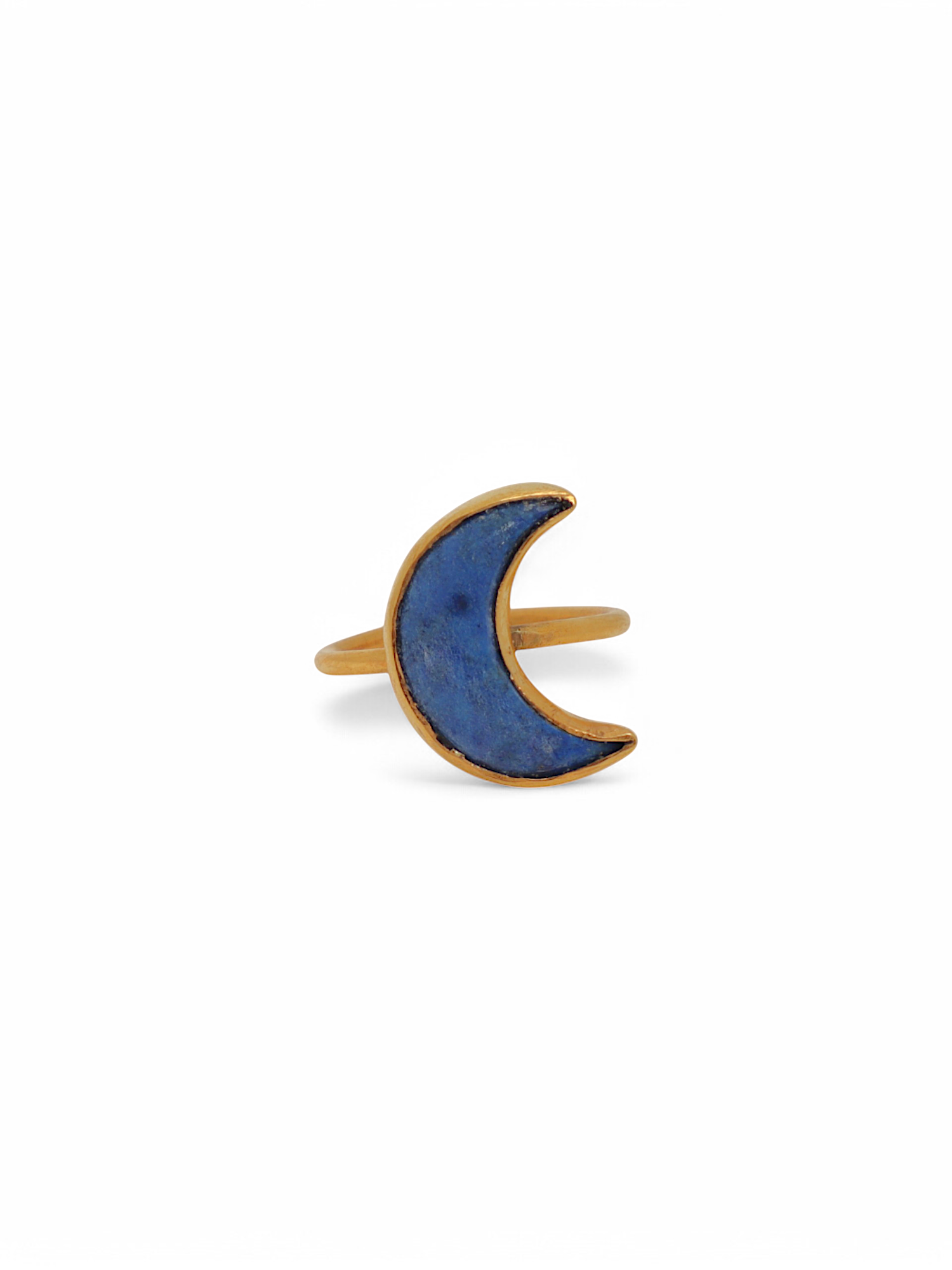 chandra - Lapis Lazuli Luna Ring