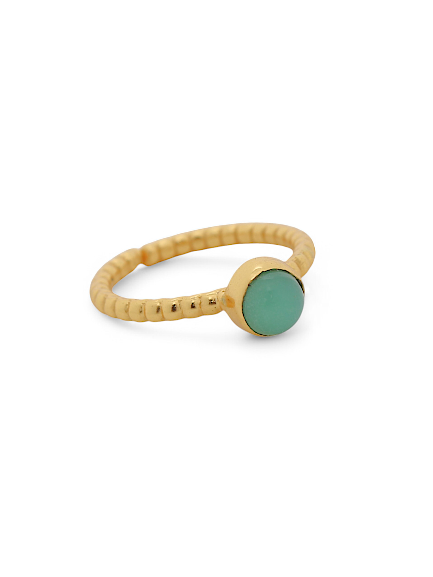 sukra - Chrysoprase Venus Ring