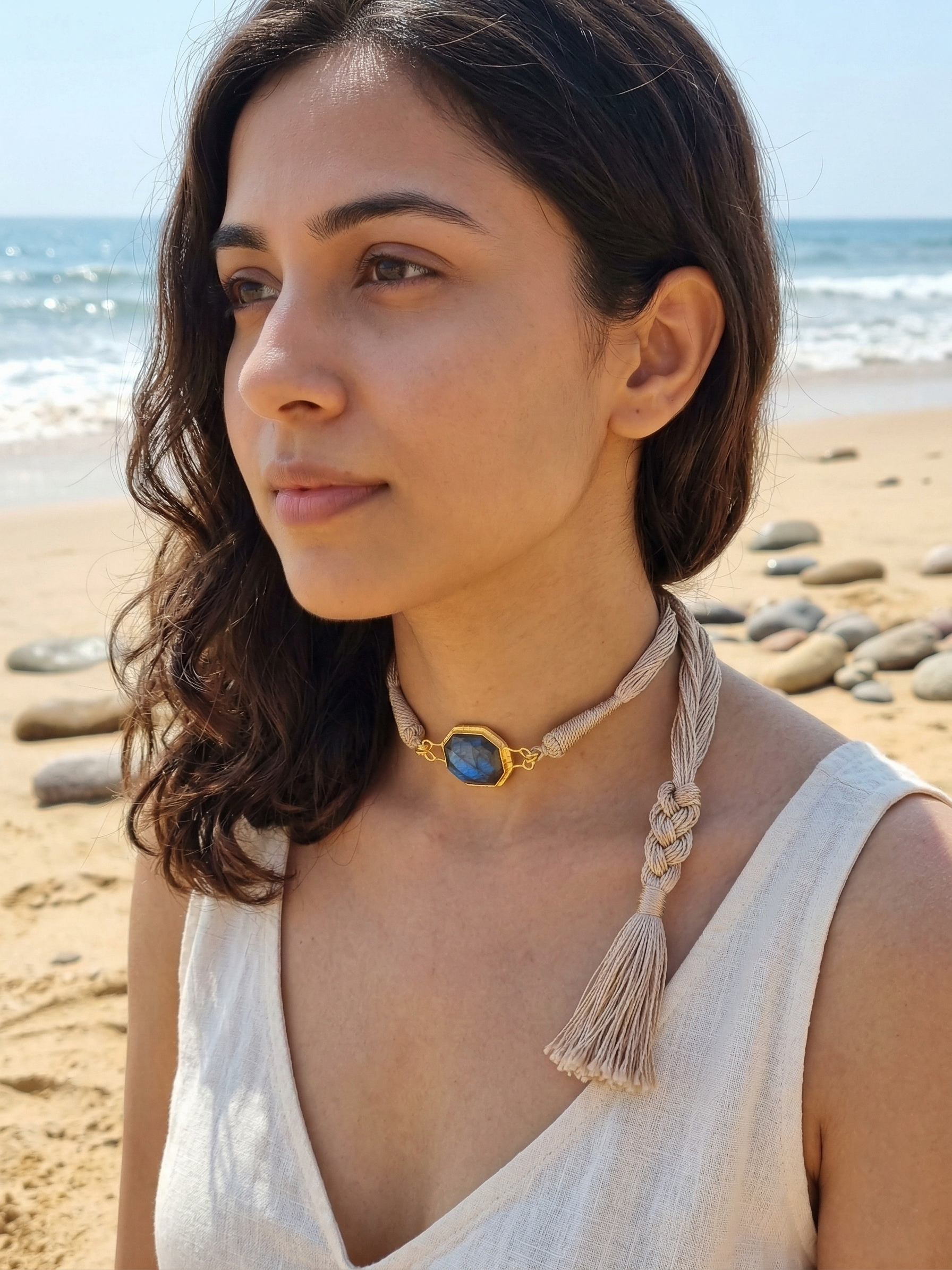 reva - Jasmine's Labradorite Choker