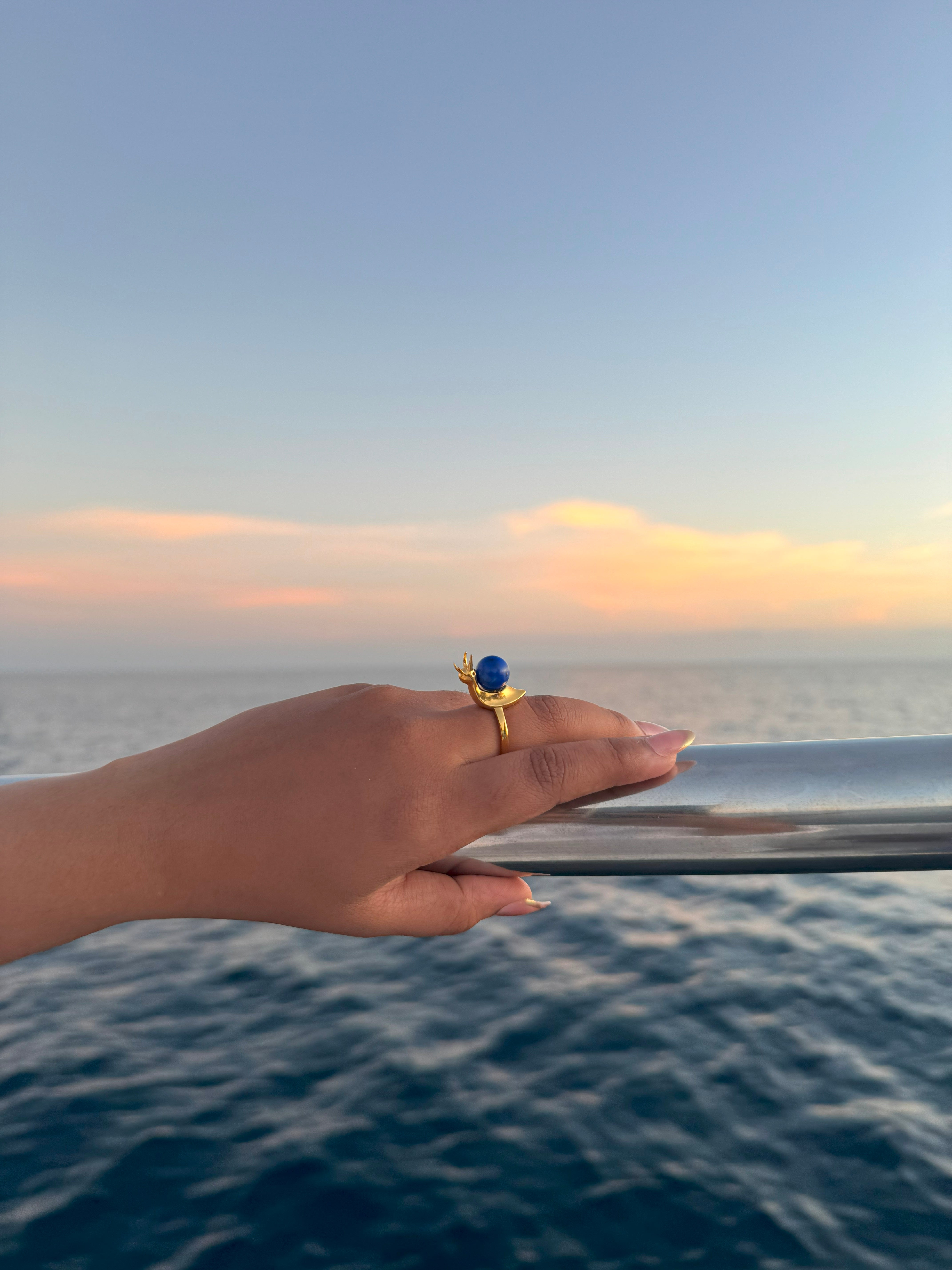 snail - Lapis Lazuli Ring