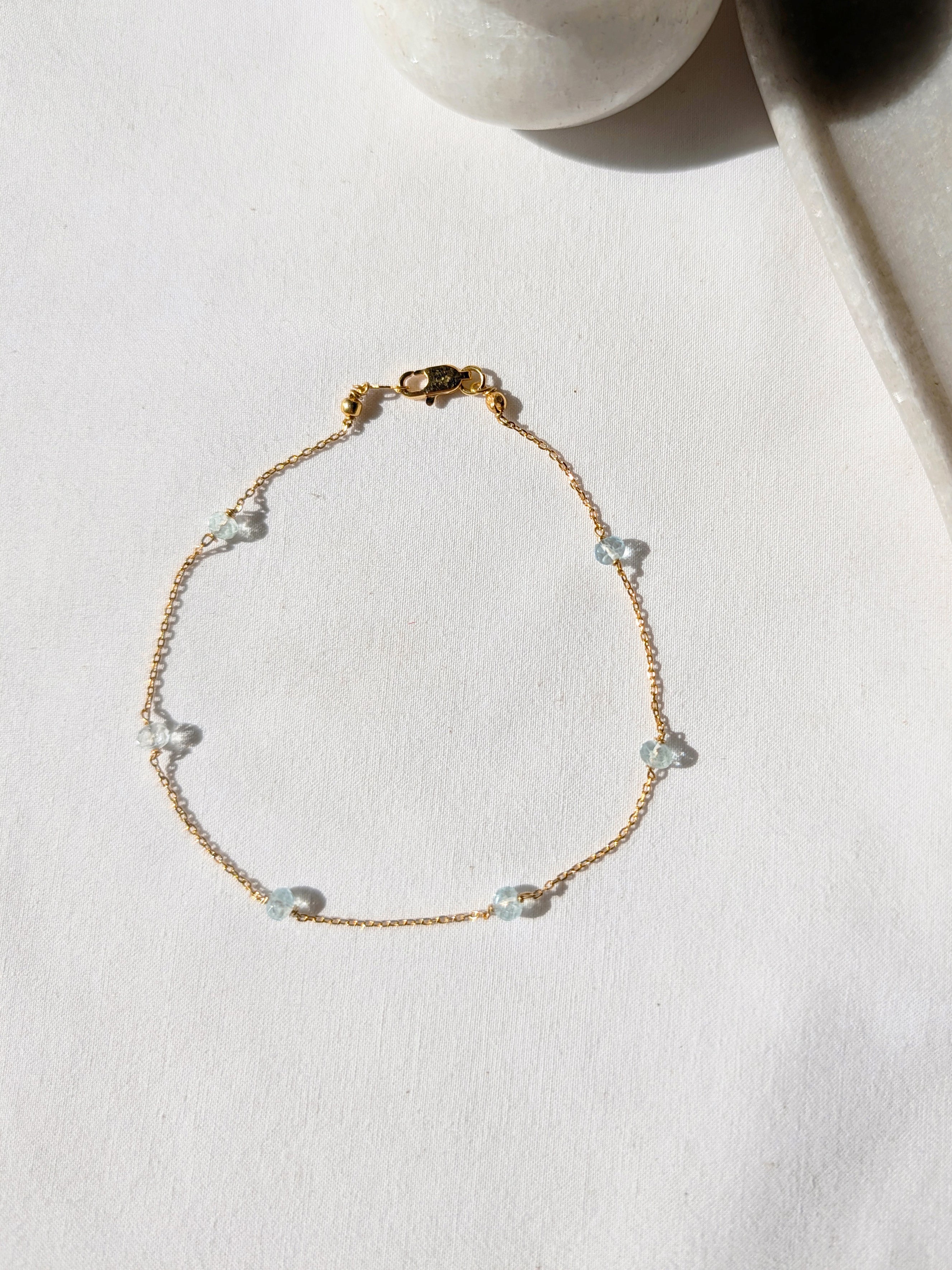 bhava - Aquamarine Baati Anklet