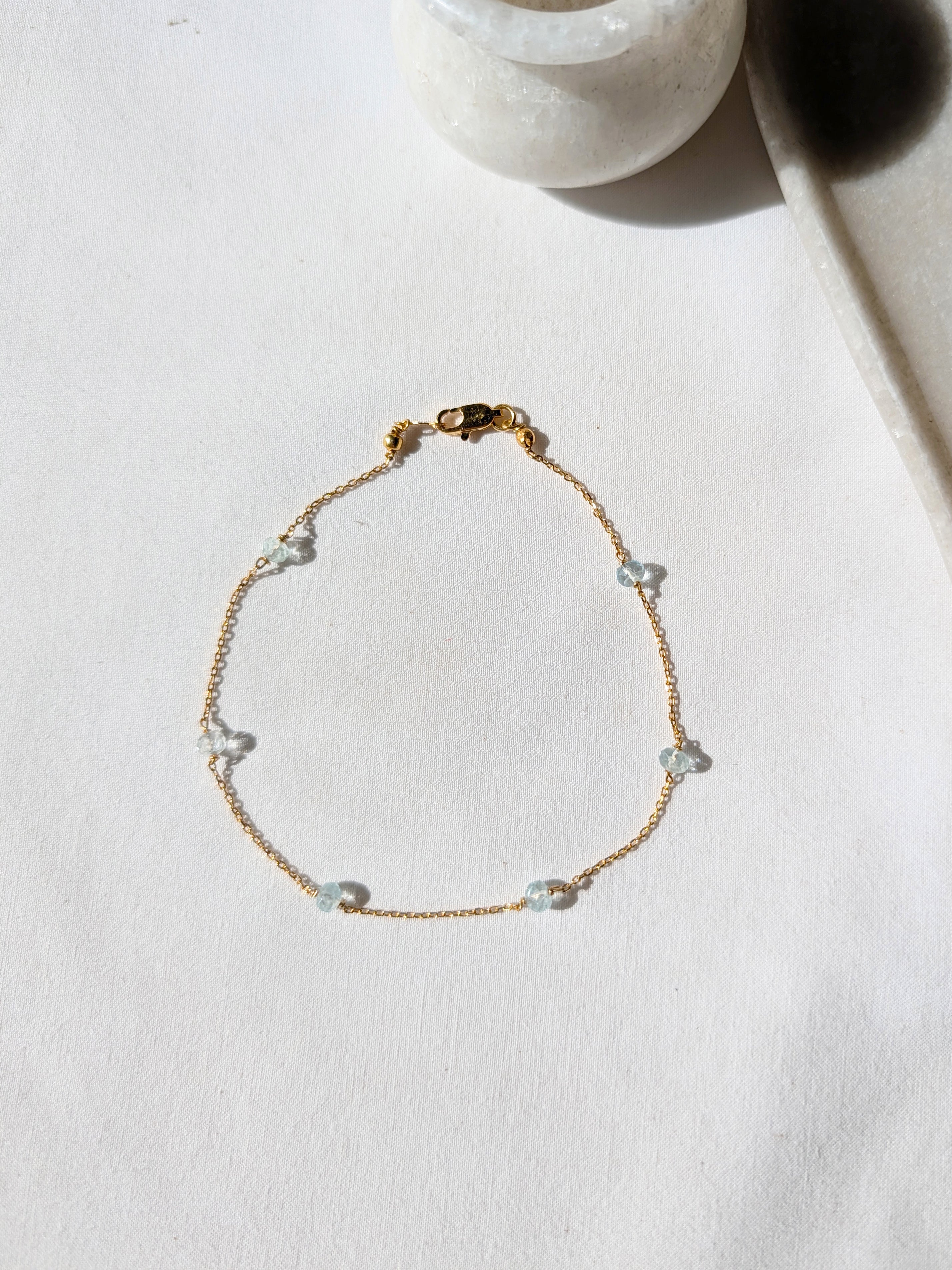 bhava - Aquamarine Baati Anklet