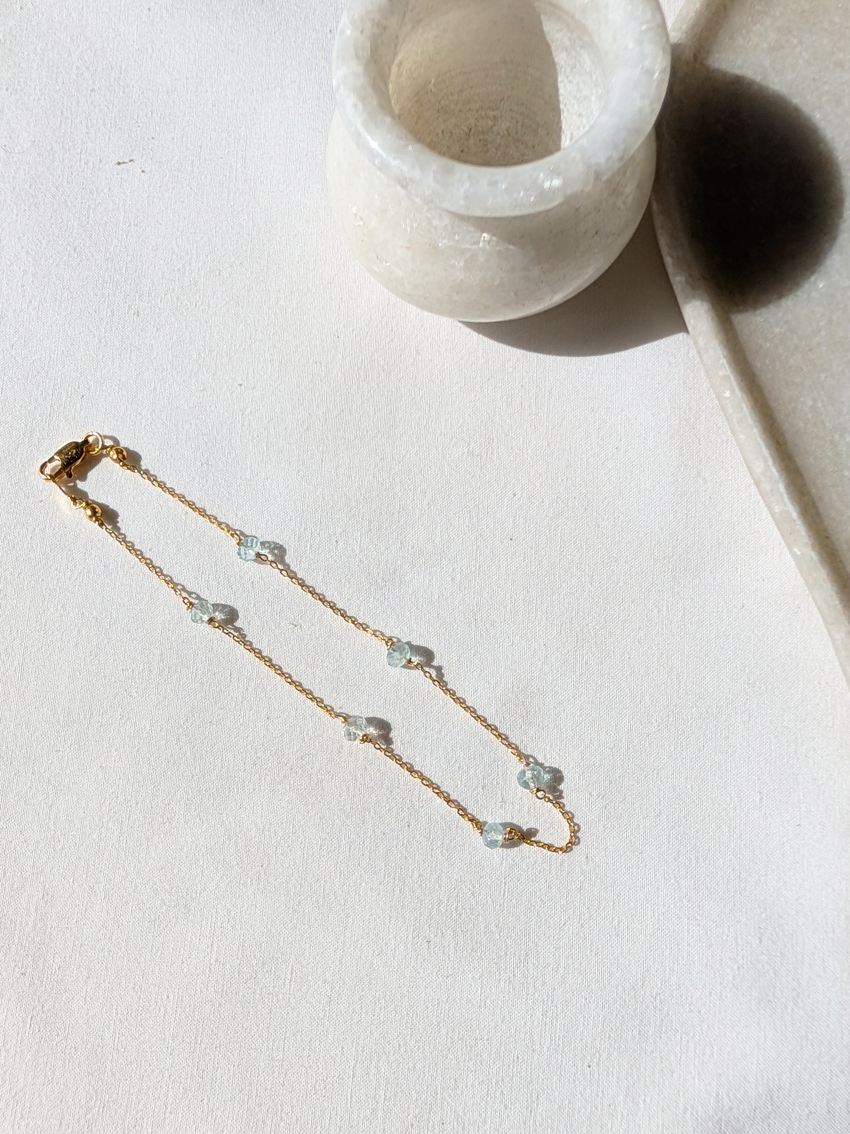 bhava - Aquamarine Baati Anklet