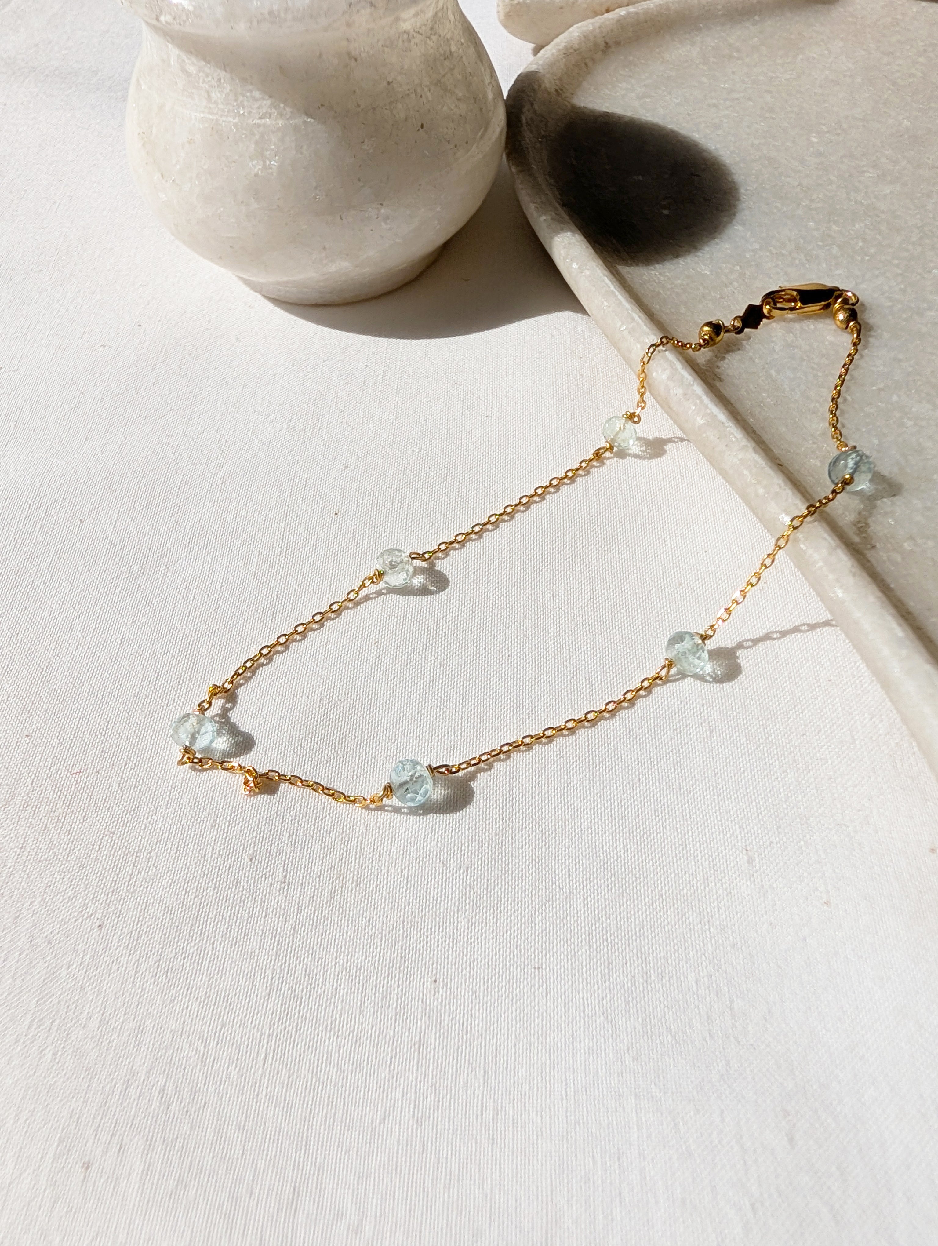 bhava - Aquamarine Baati Anklet