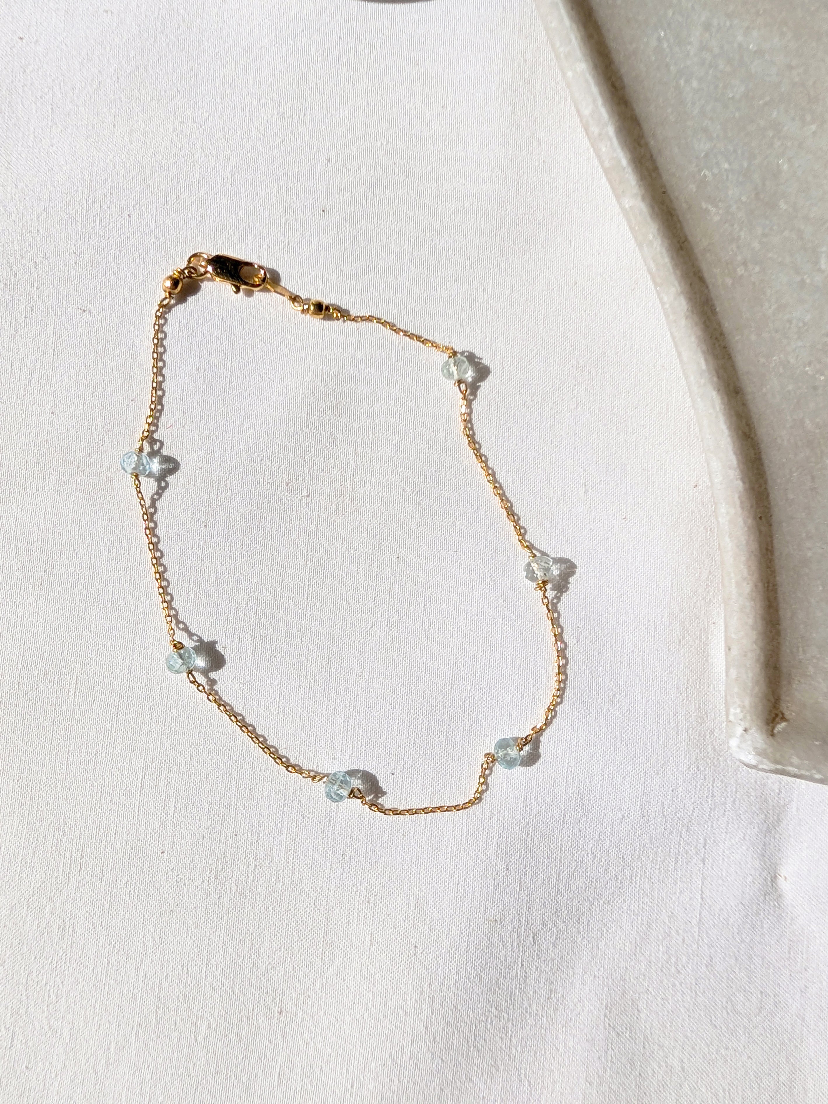 bhava - Aquamarine Baati Anklet