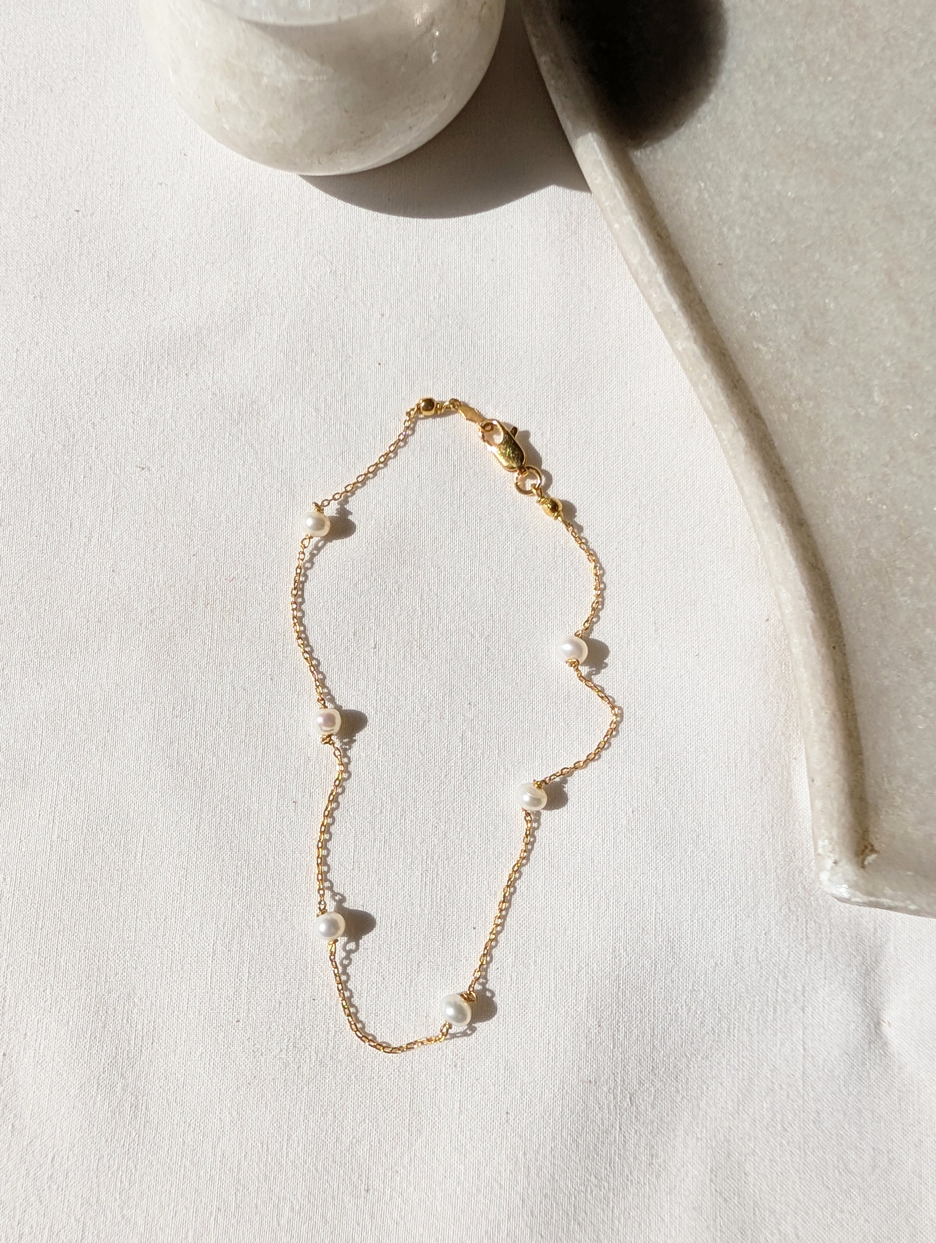 bhava - Pearl Baati Anklet