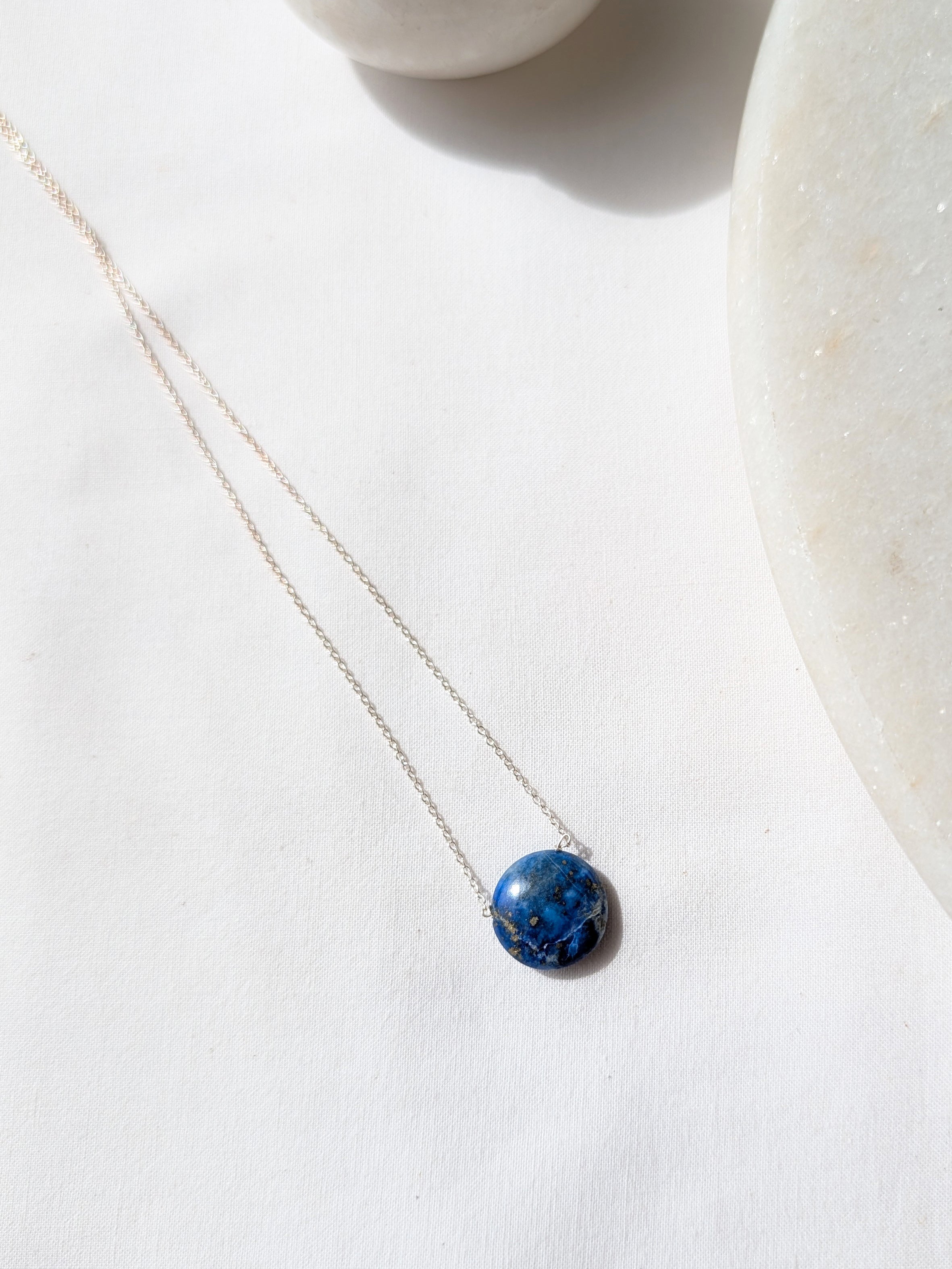 vyaas - Lapis Lazuli Coin Pendant