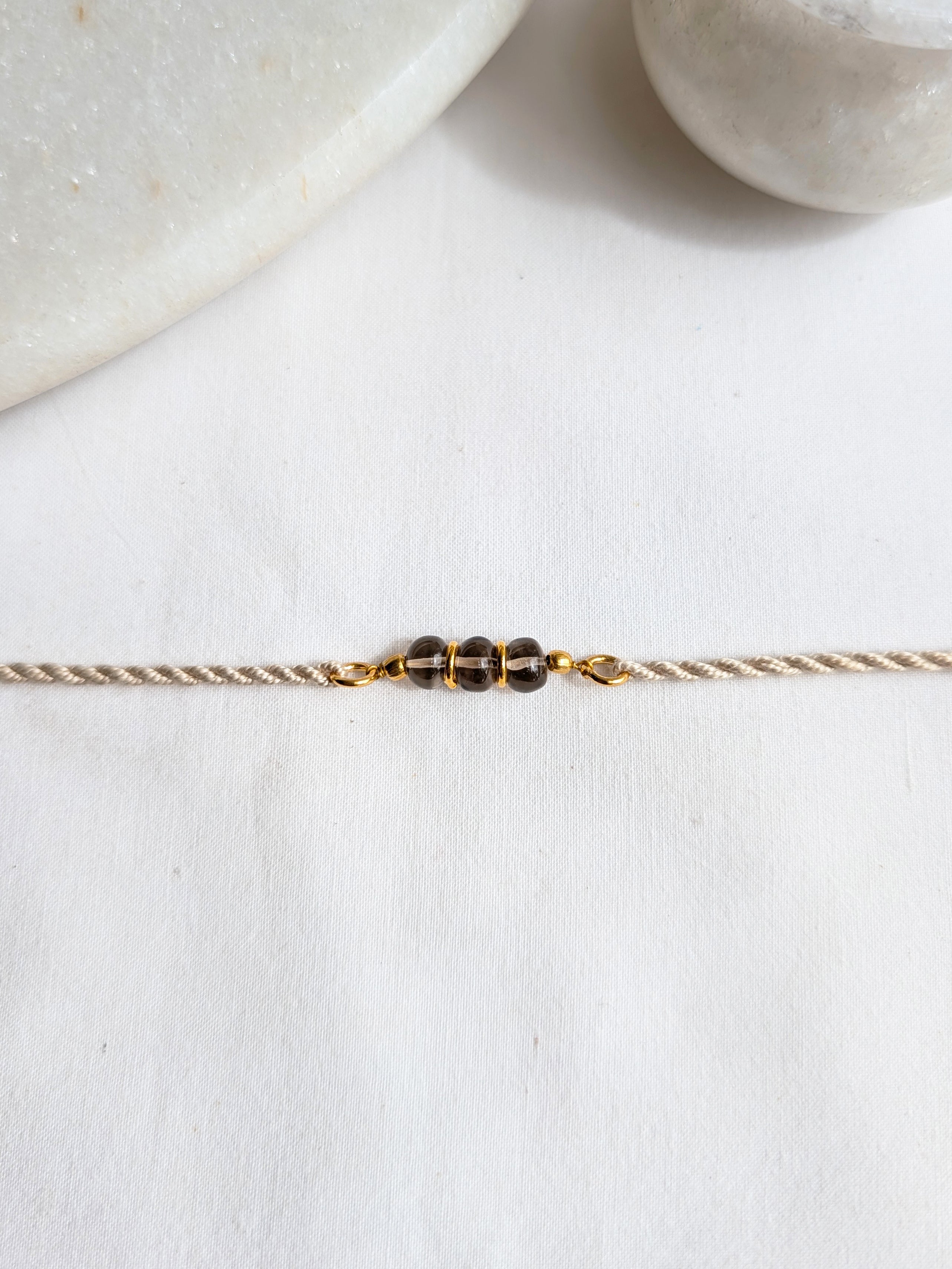 lasso - Smoky Quartz Baati Rakhi